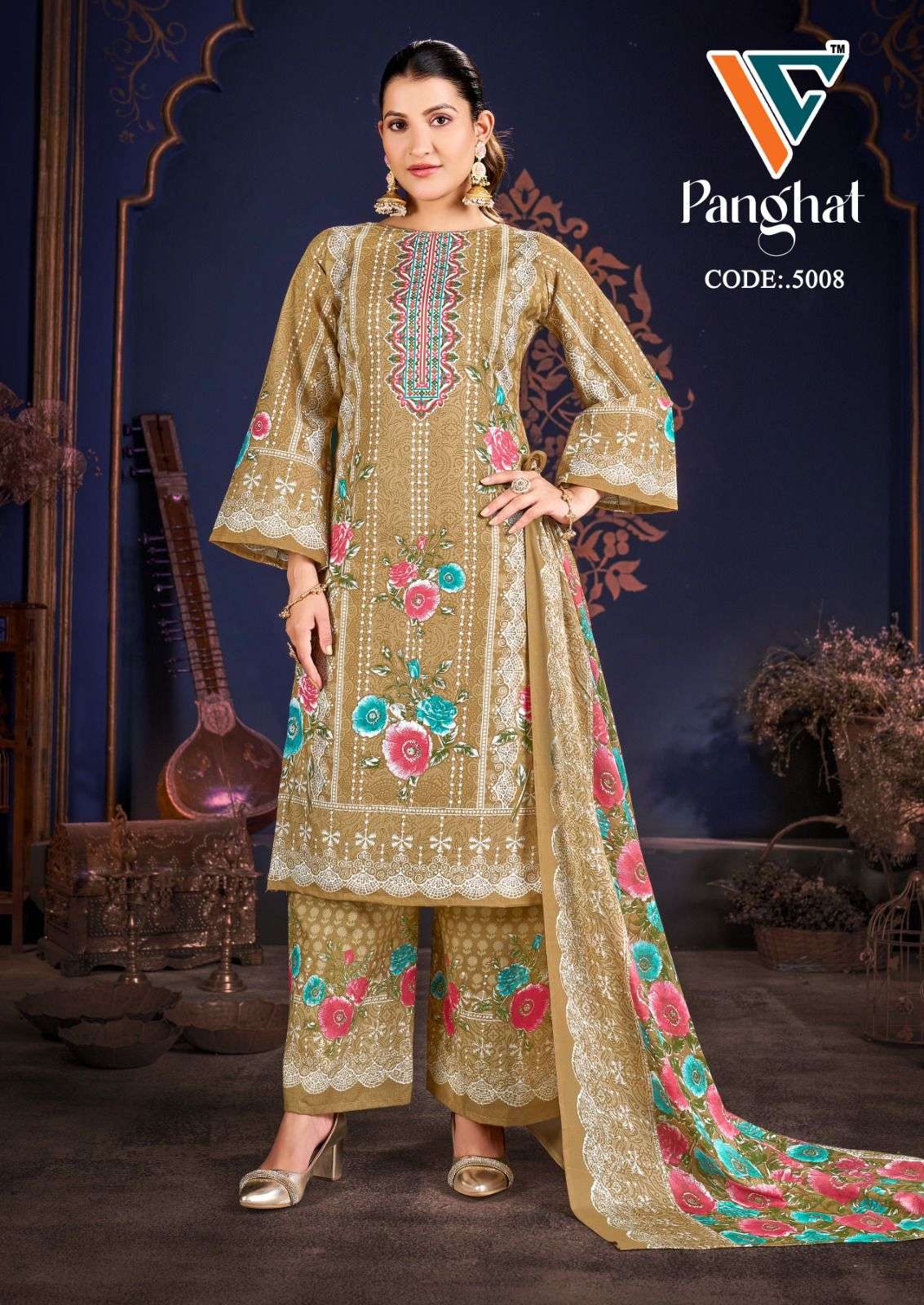 VANDANA‎‎‎‎‎ CREATION PANGHAT VOL 5 COTTON DIGITAL PRINT SALWAR SUIT