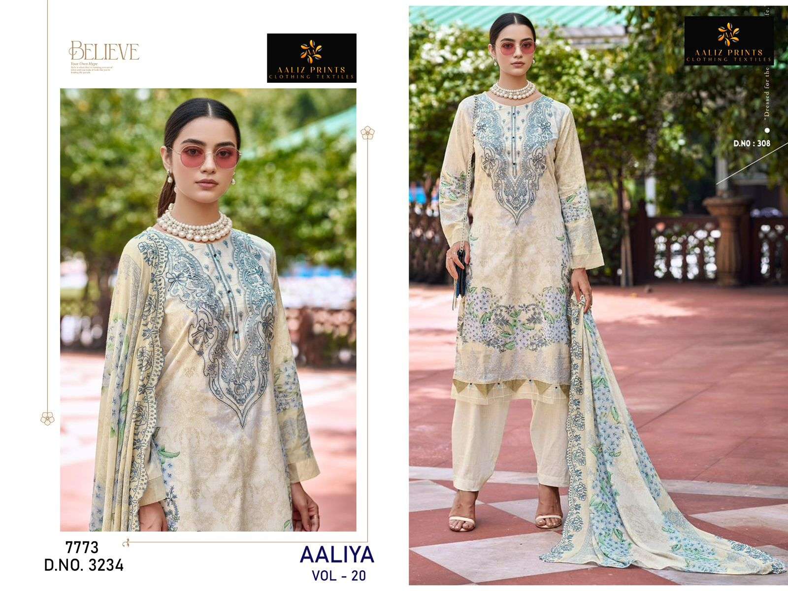 AALIZ PRINTS AALIYA VOL 19 COTTON DIGITAL PRINTS SALWAR SUIT