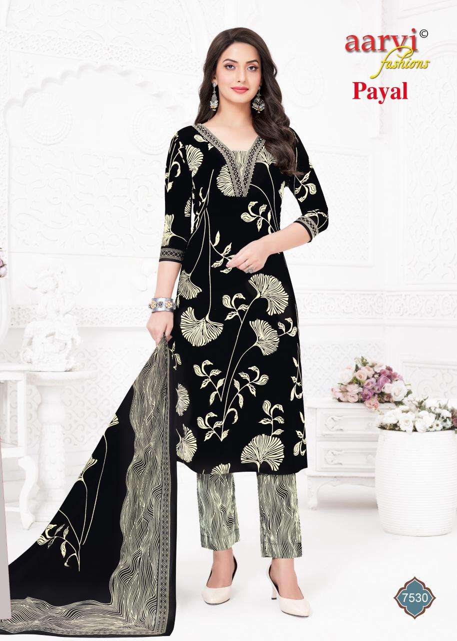 AARVI FASHION PAYAL VOL 1 COTTON PRINTED LADIES READY MADE SUIT