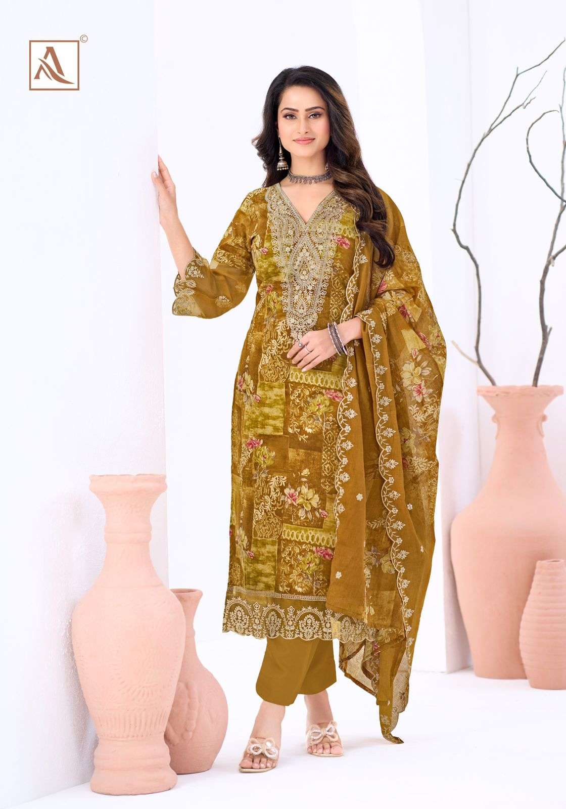 ALOK SUITS MITHAI COTTON PRINT WITH FANCY EMBROIDERY WORK SUIT
