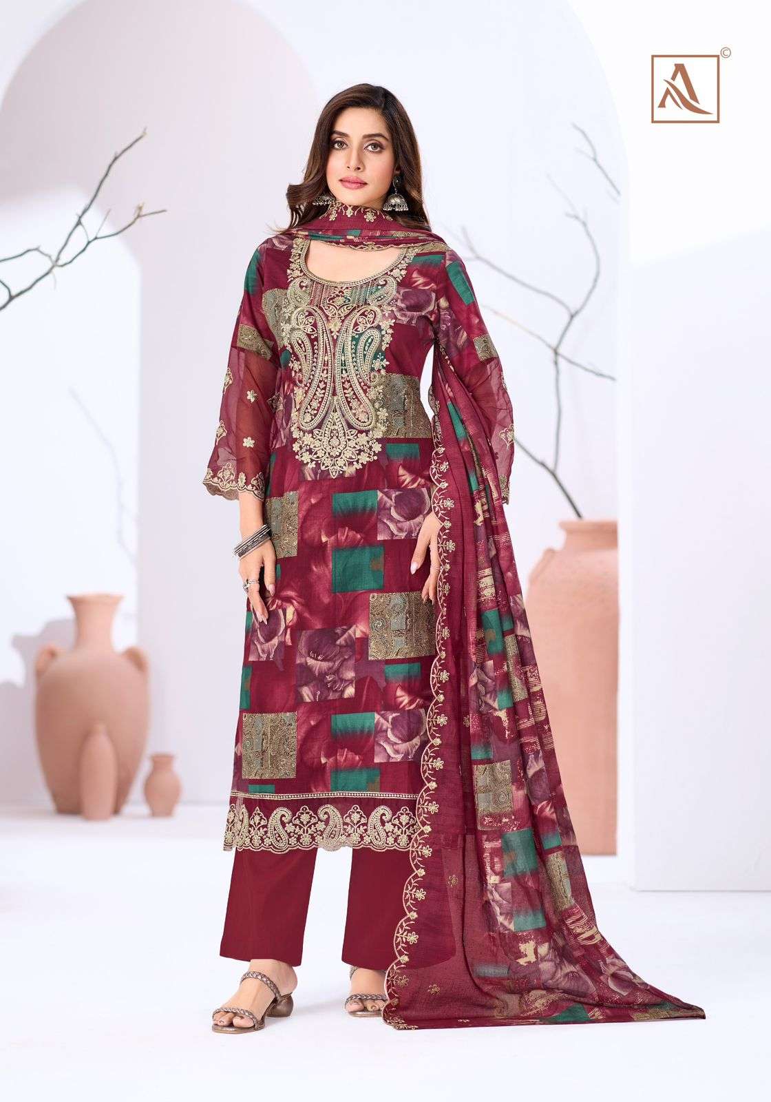 ALOK SUITS MITHAI COTTON PRINT WITH FANCY EMBROIDERY WORK SUIT