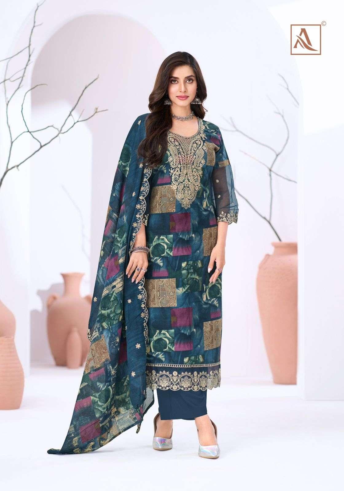 ALOK SUITS MITHAI COTTON PRINT WITH FANCY EMBROIDERY WORK SUIT