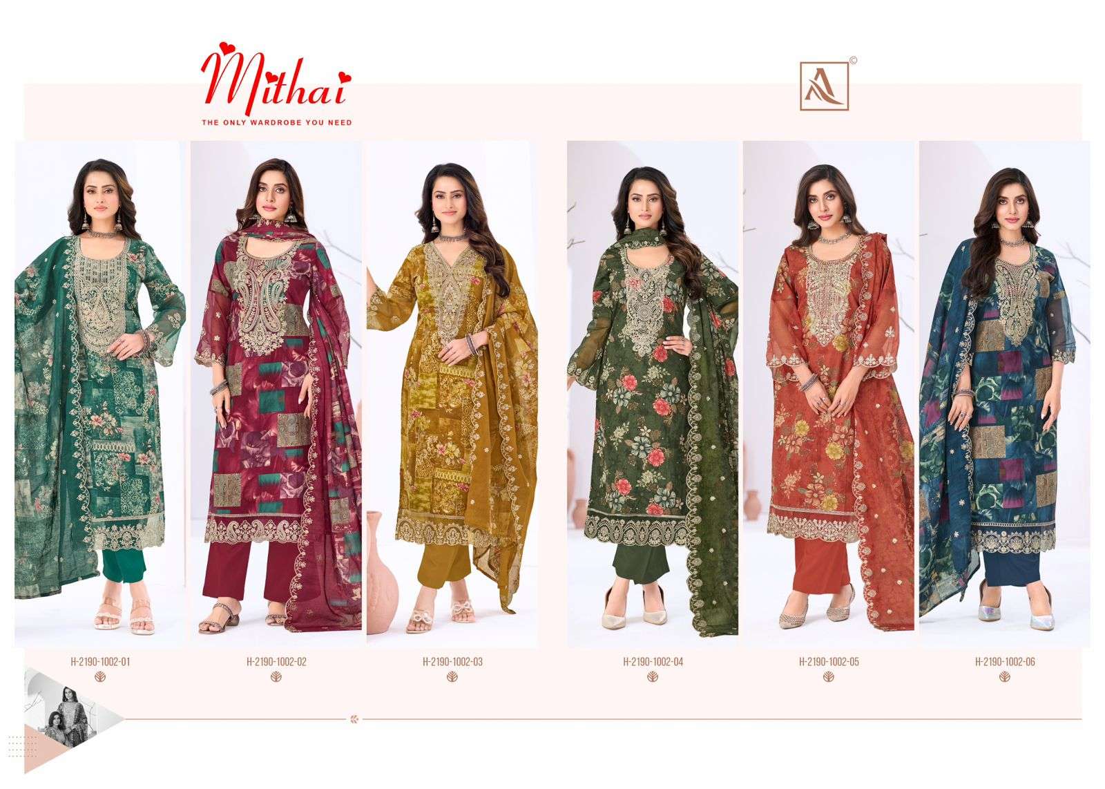 ALOK SUITS MITHAI COTTON PRINT WITH FANCY EMBROIDERY WORK SUIT
