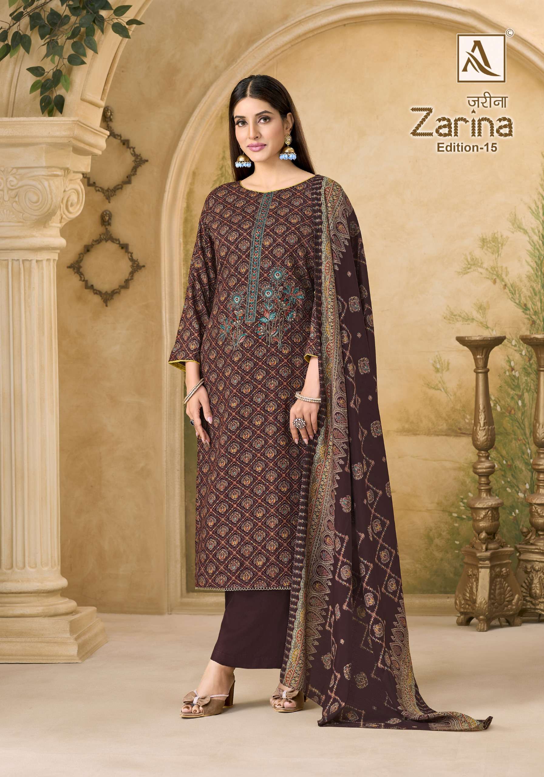 ALOK SUITS ZARINA EDITION 15 