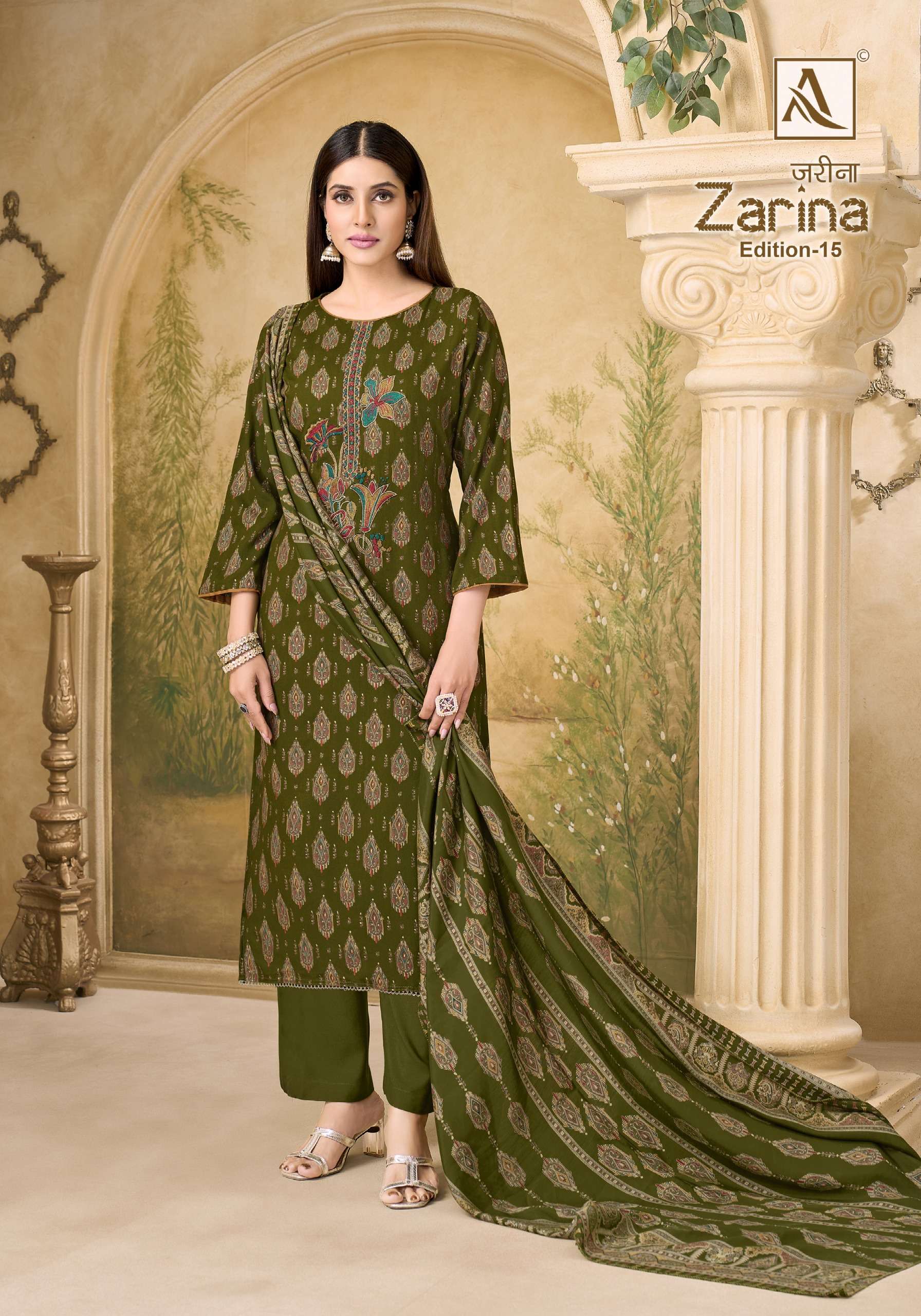 ALOK SUITS ZARINA EDITION 15 