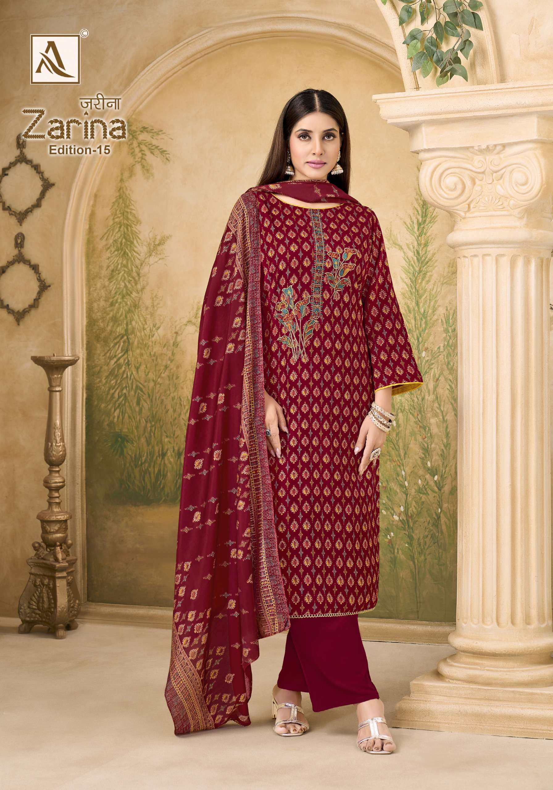 ALOK SUITS ZARINA EDITION 15 