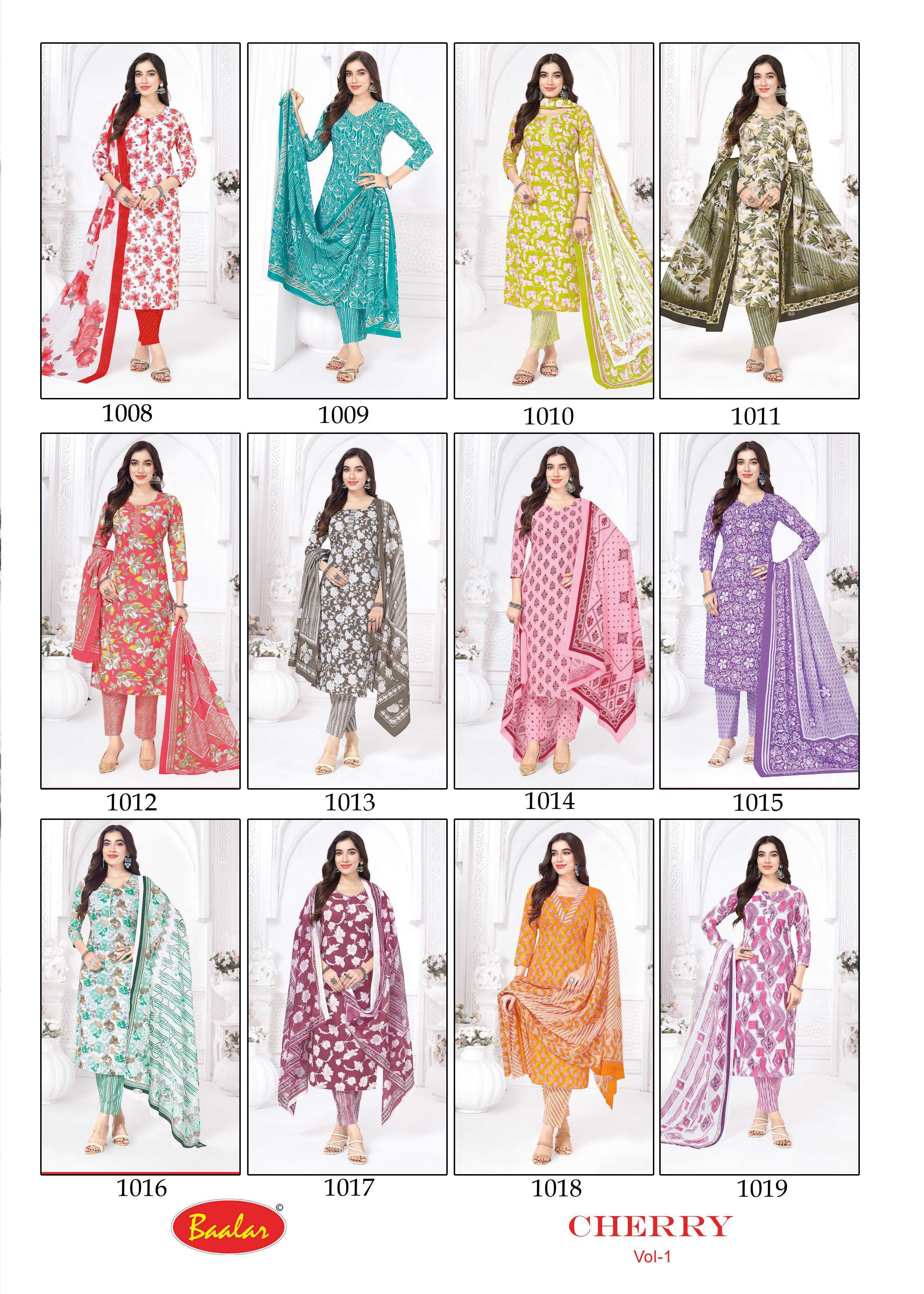 BAALAR CHERRY VOL 1 LAWN COTTON PRINTED LADIES SALWAR SUIT