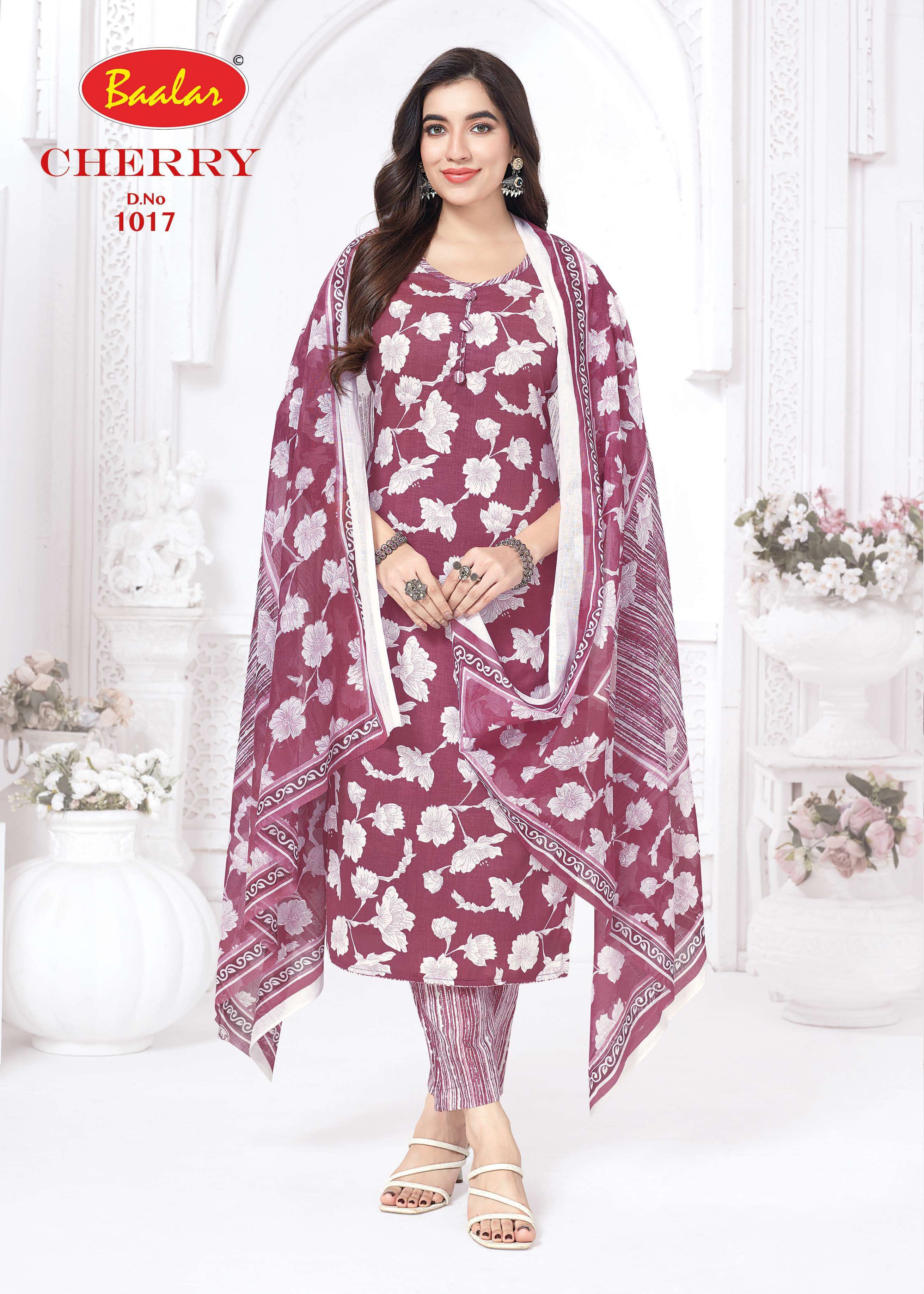 BAALAR CHERRY VOL 1 LAWN COTTON PRINTED LADIES SALWAR SUIT