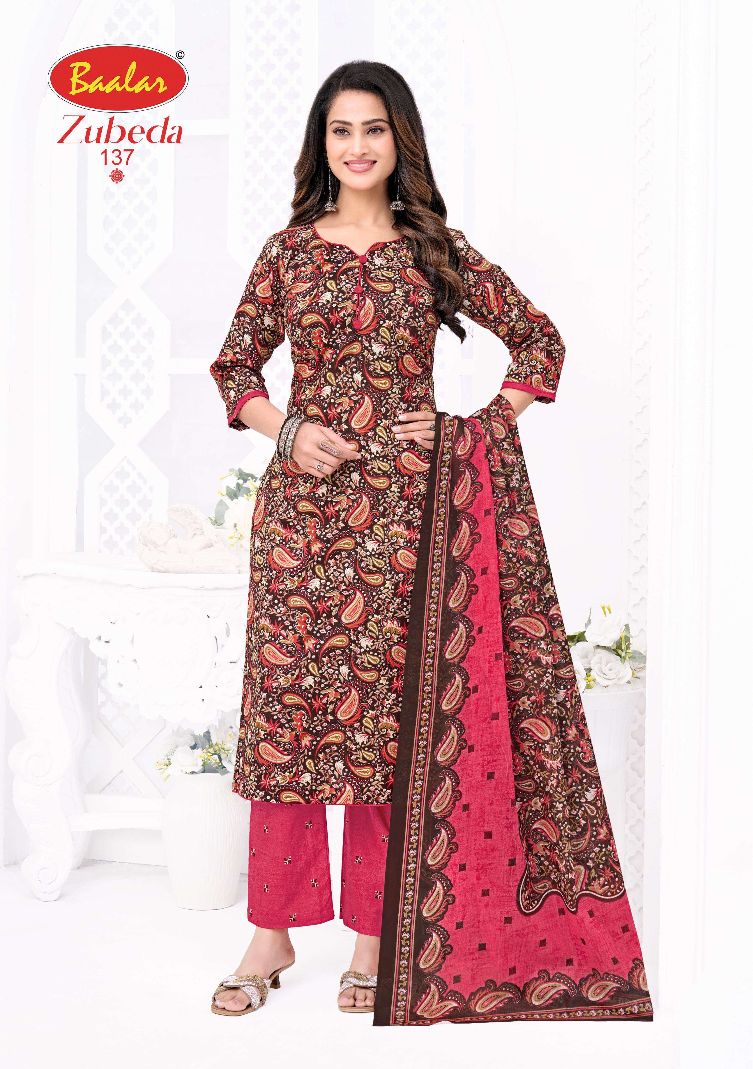 BAALAR ZUBEDA VOL 28 COTTON PRINTED LADIES SALWAR SUIT