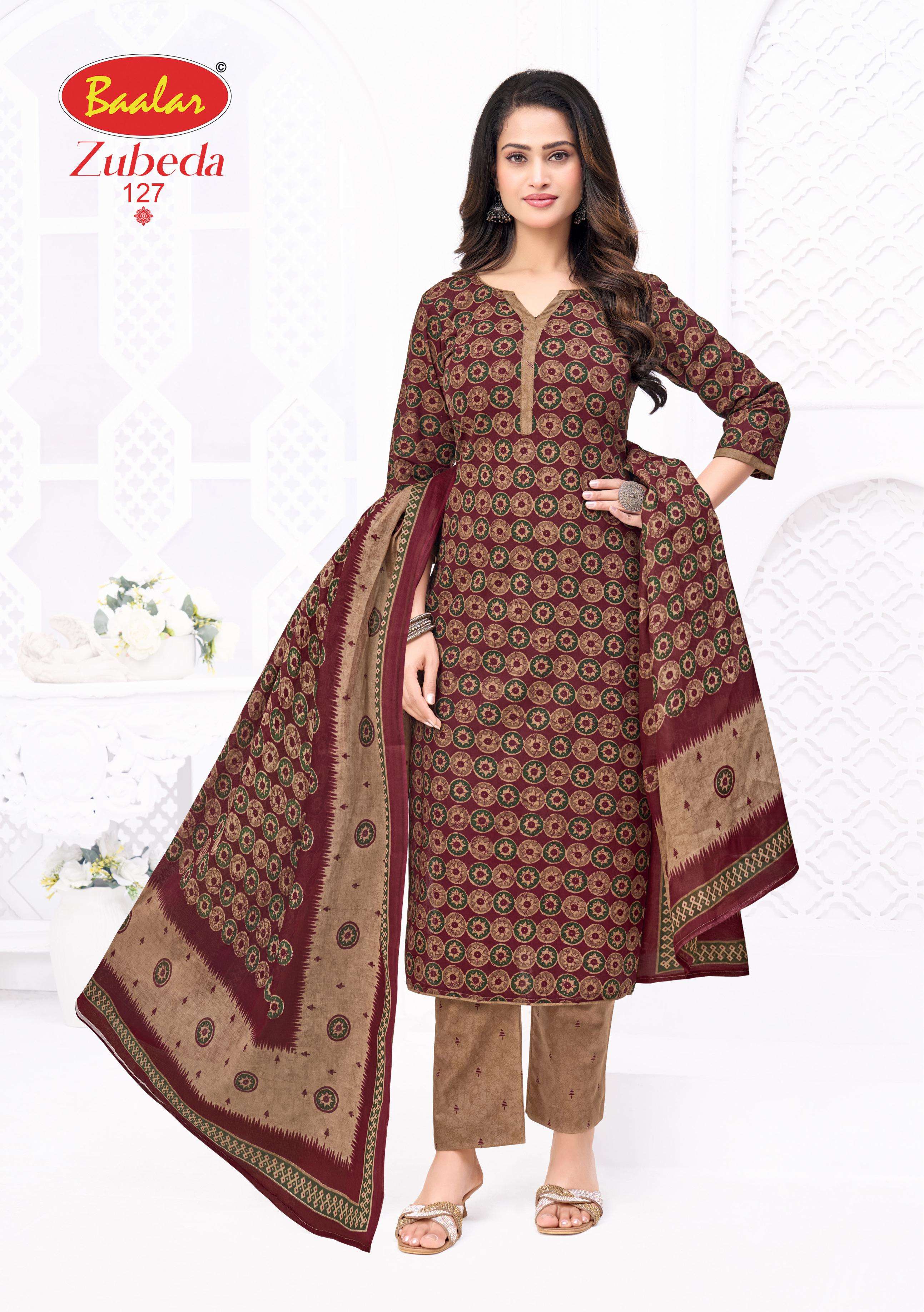 BAALAR ZUBEDA VOL 28 COTTON PRINTED LADIES SALWAR SUIT