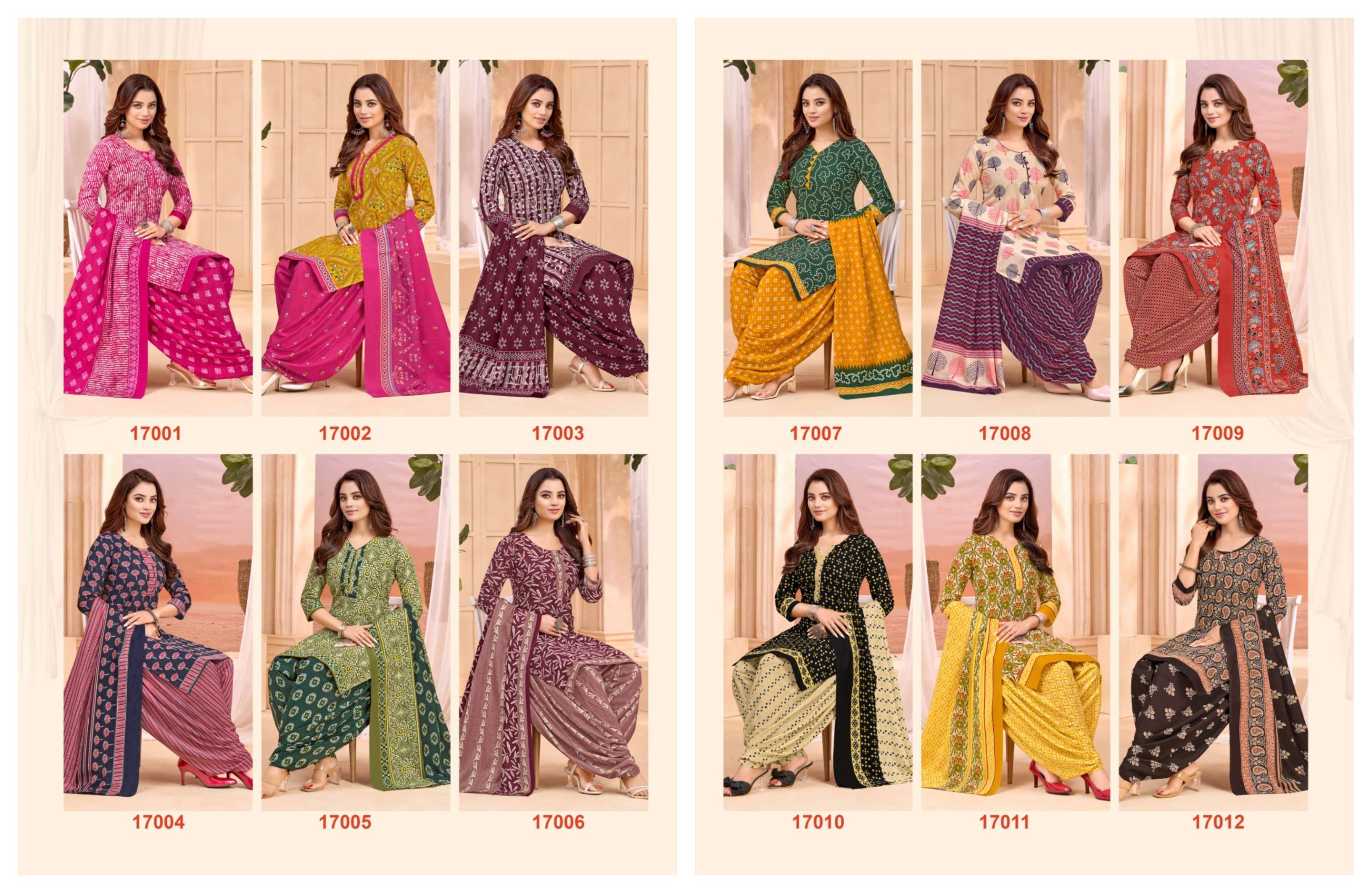 BALAJI COTTON SOFIYANA VOL 17 READY MADE PATIYALA COTTON SUIT