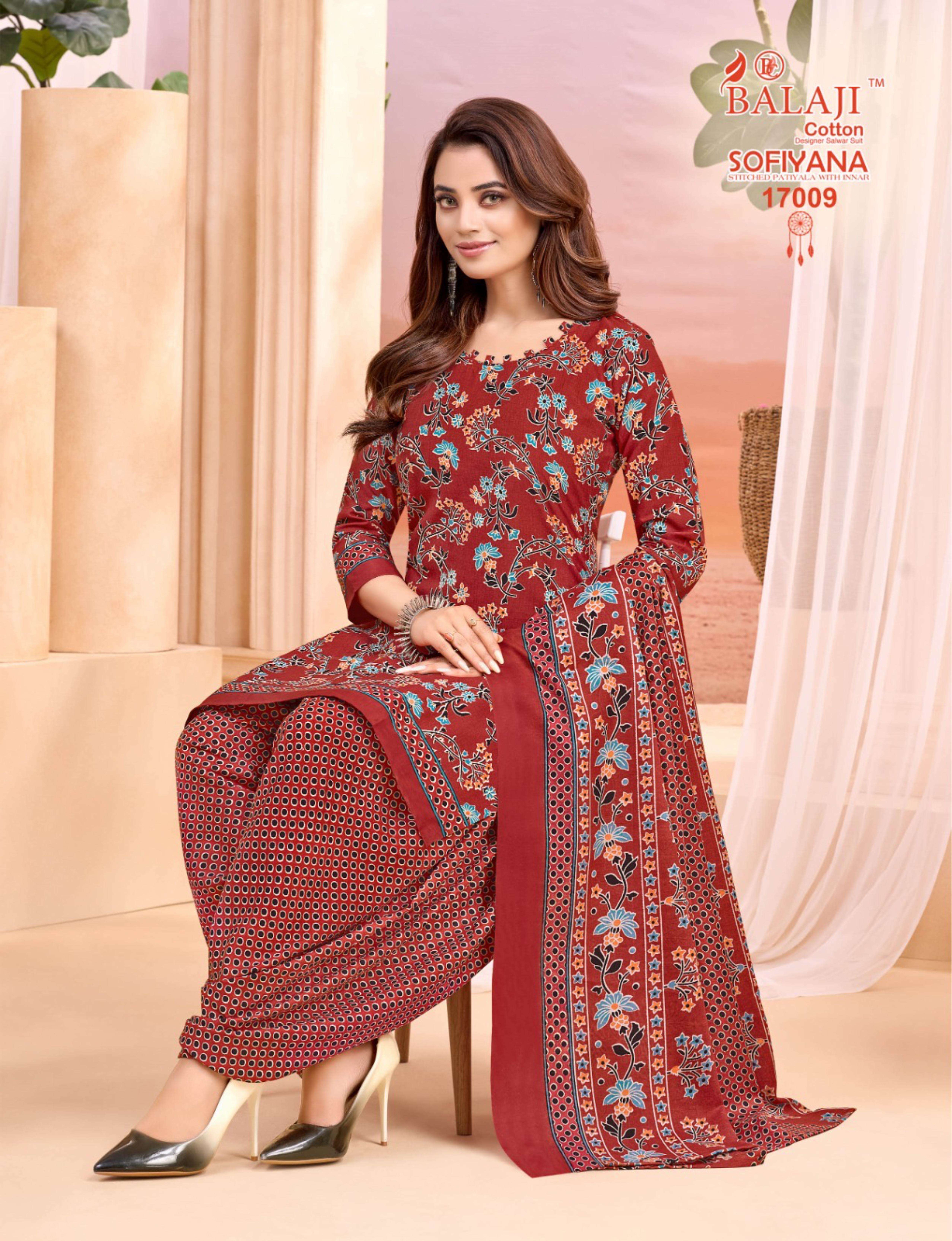 BALAJI COTTON SOFIYANA VOL 17 READY MADE PATIYALA COTTON SUIT