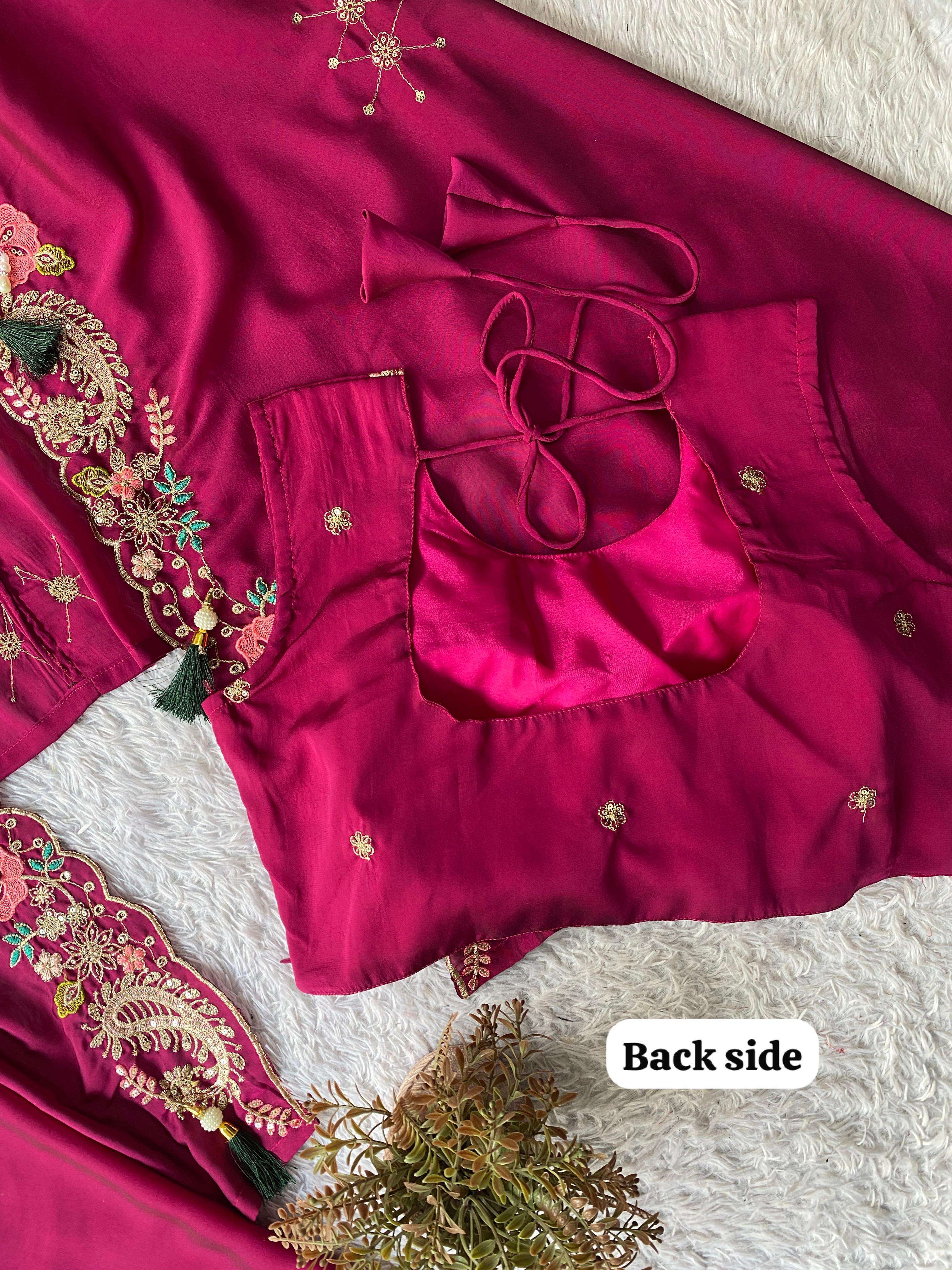 BE 425 SILK DESIGNER WORK PARTY WEAR INDO WESTERN STYLE DRESS