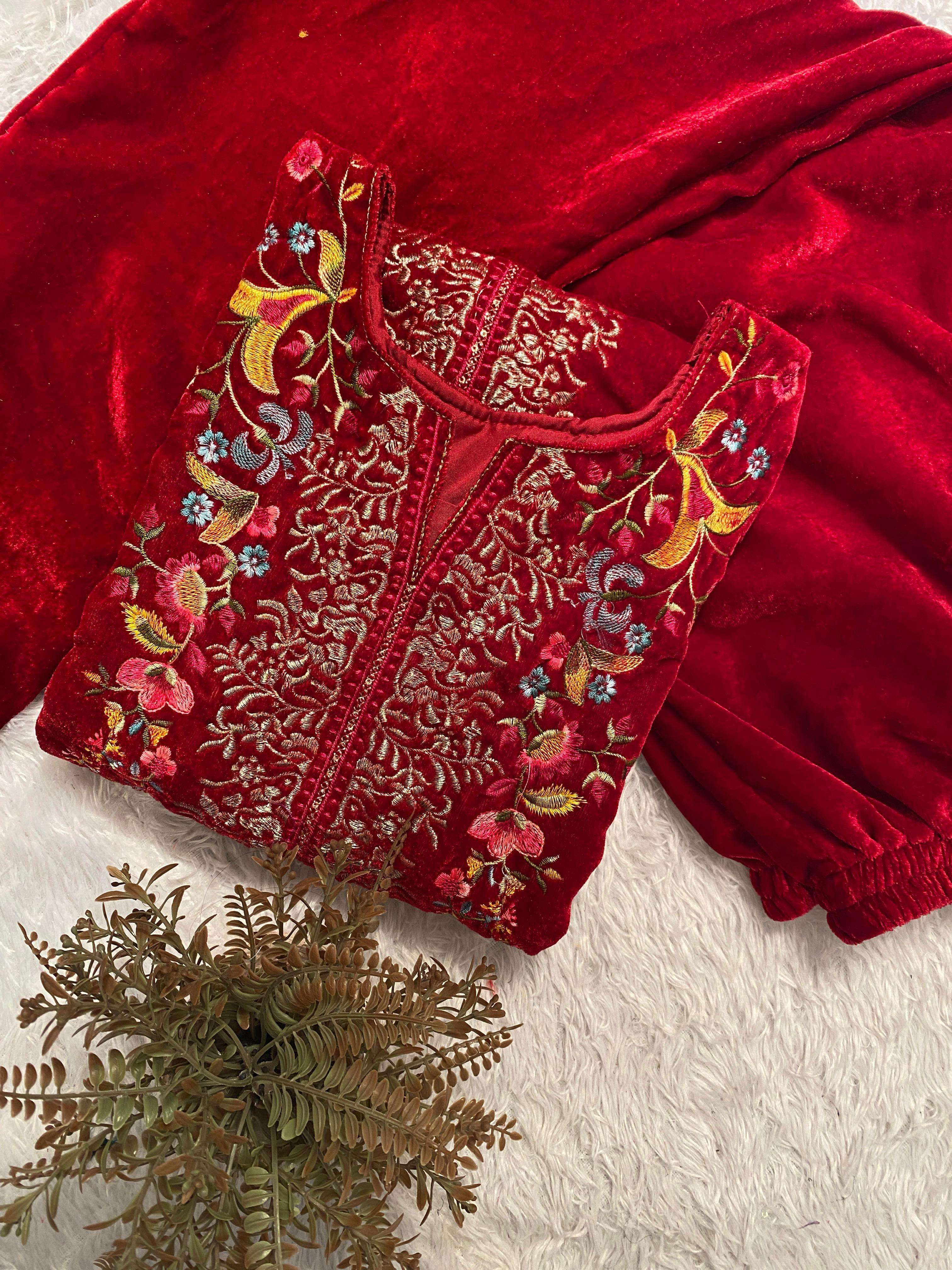 BE 426 VELVET DESIGNER WEAR CO-ORD SET 