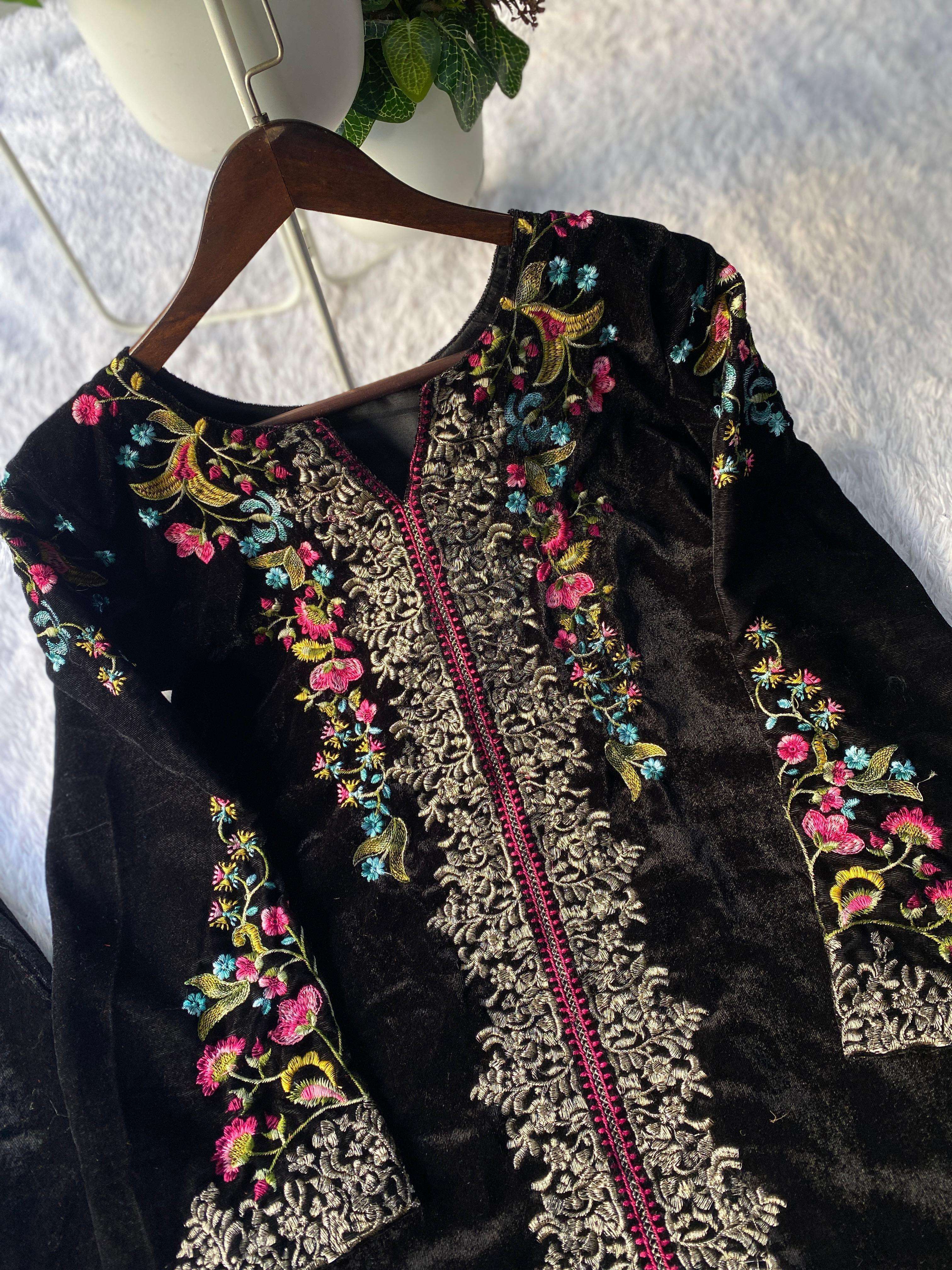 BE 426 VELVET DESIGNER WEAR CO-ORD SET 