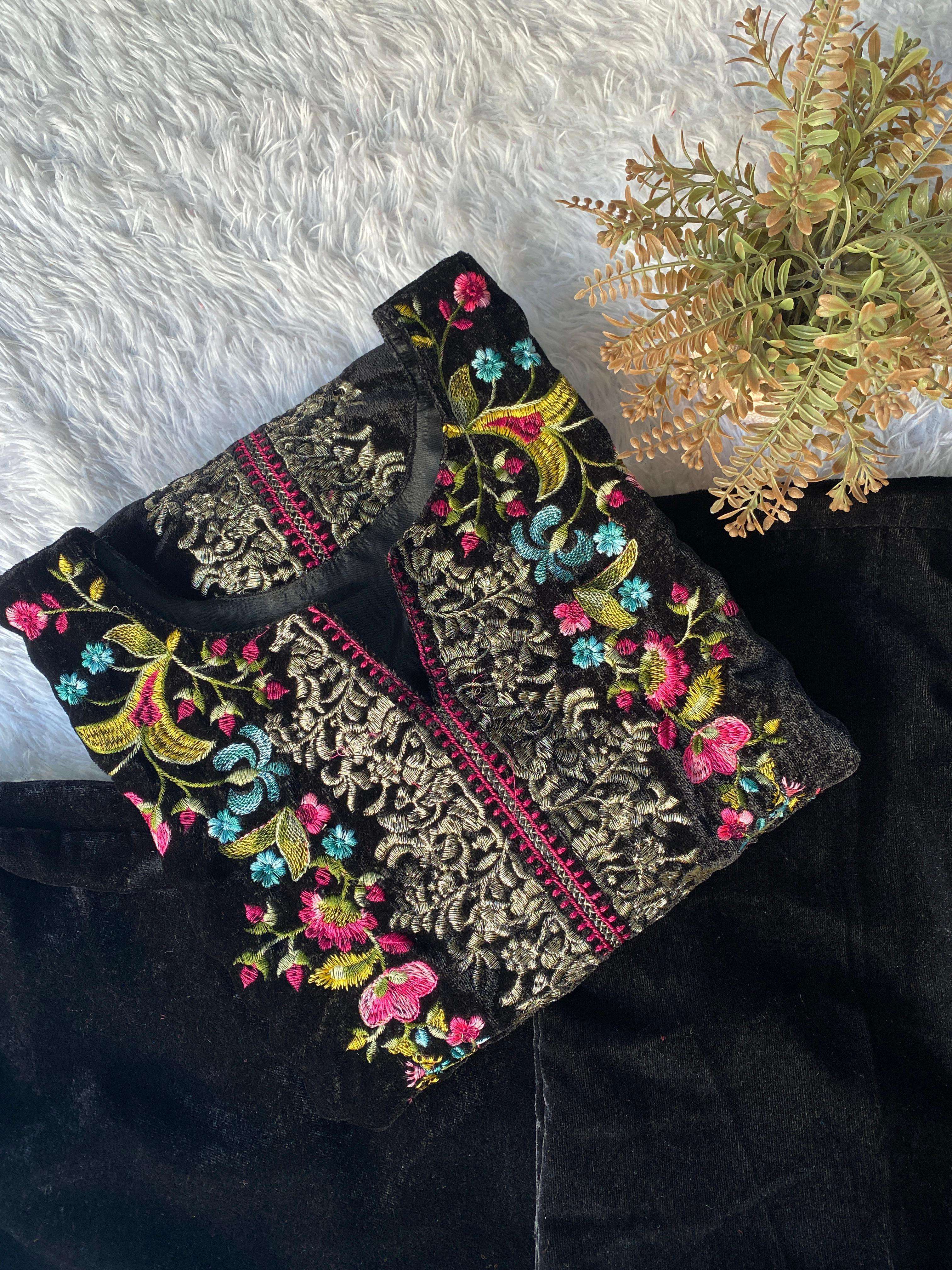 BE 426 VELVET DESIGNER WEAR CO-ORD SET 