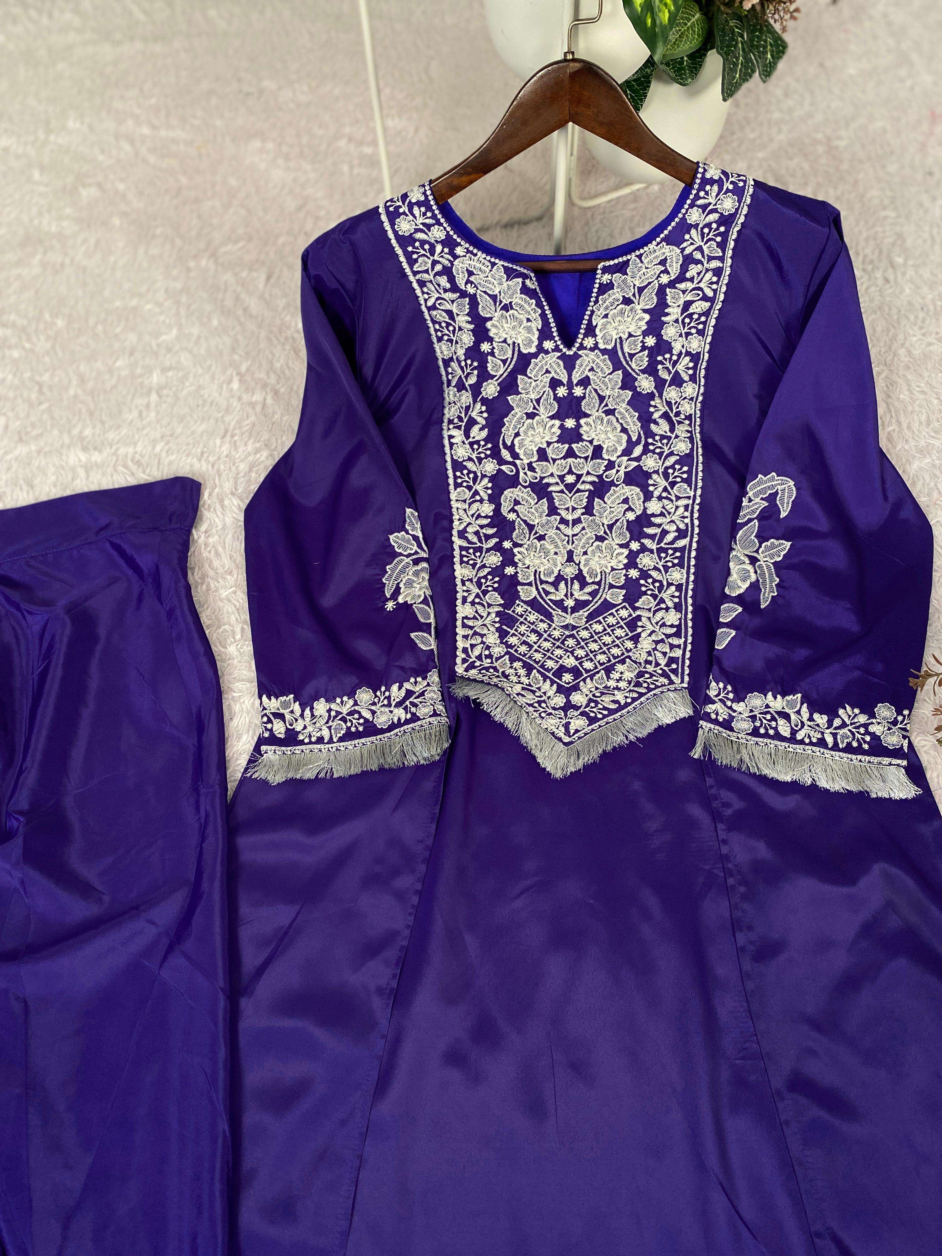 BE 441 CREPE SILK DESIGNER PARTY WEAR WEAR INDO WESTERN STYLE DRESS 