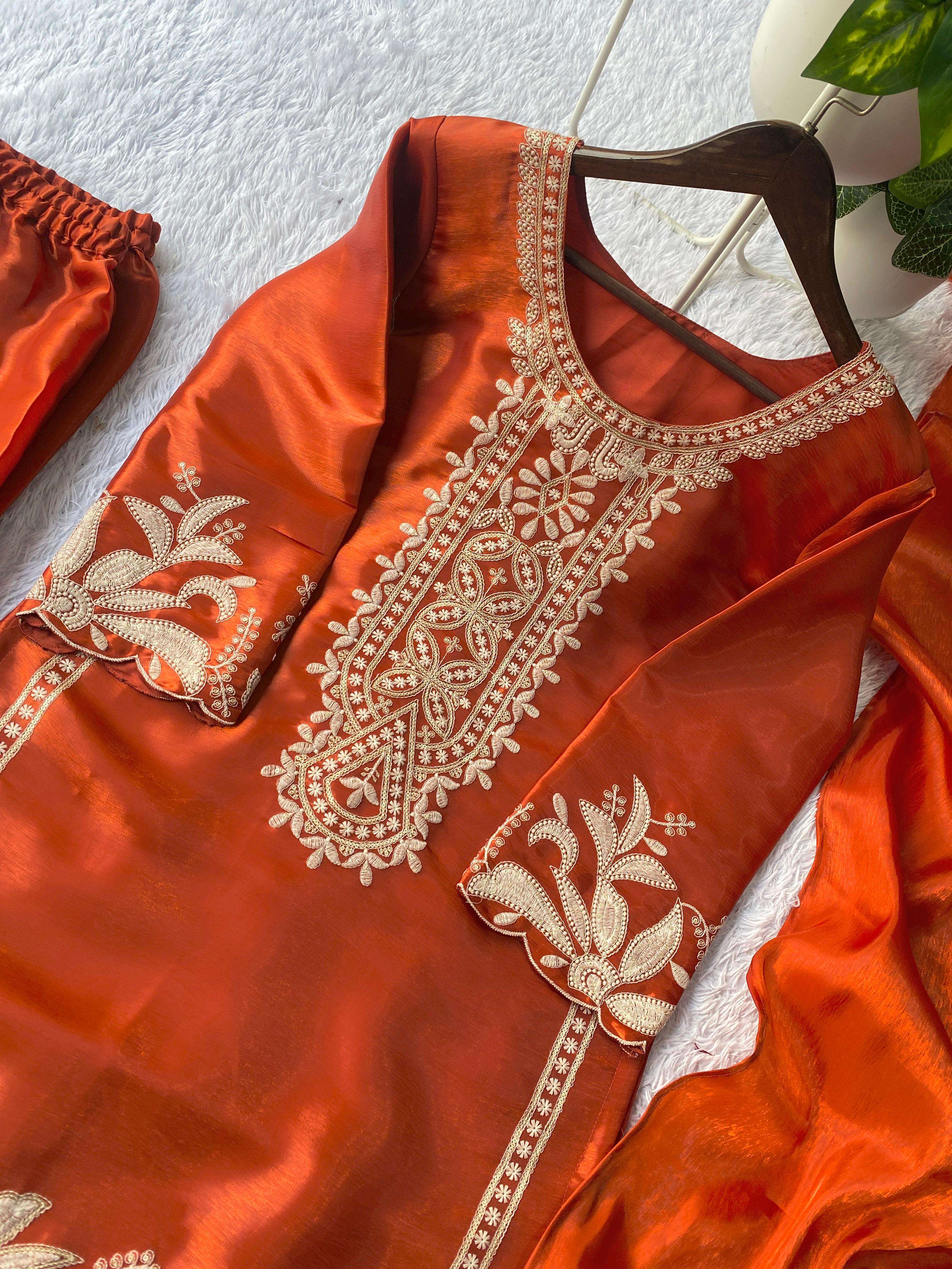 BE 442 SILK DESIGNER FESTIVE WEAR LADIES SHARARA SUIT