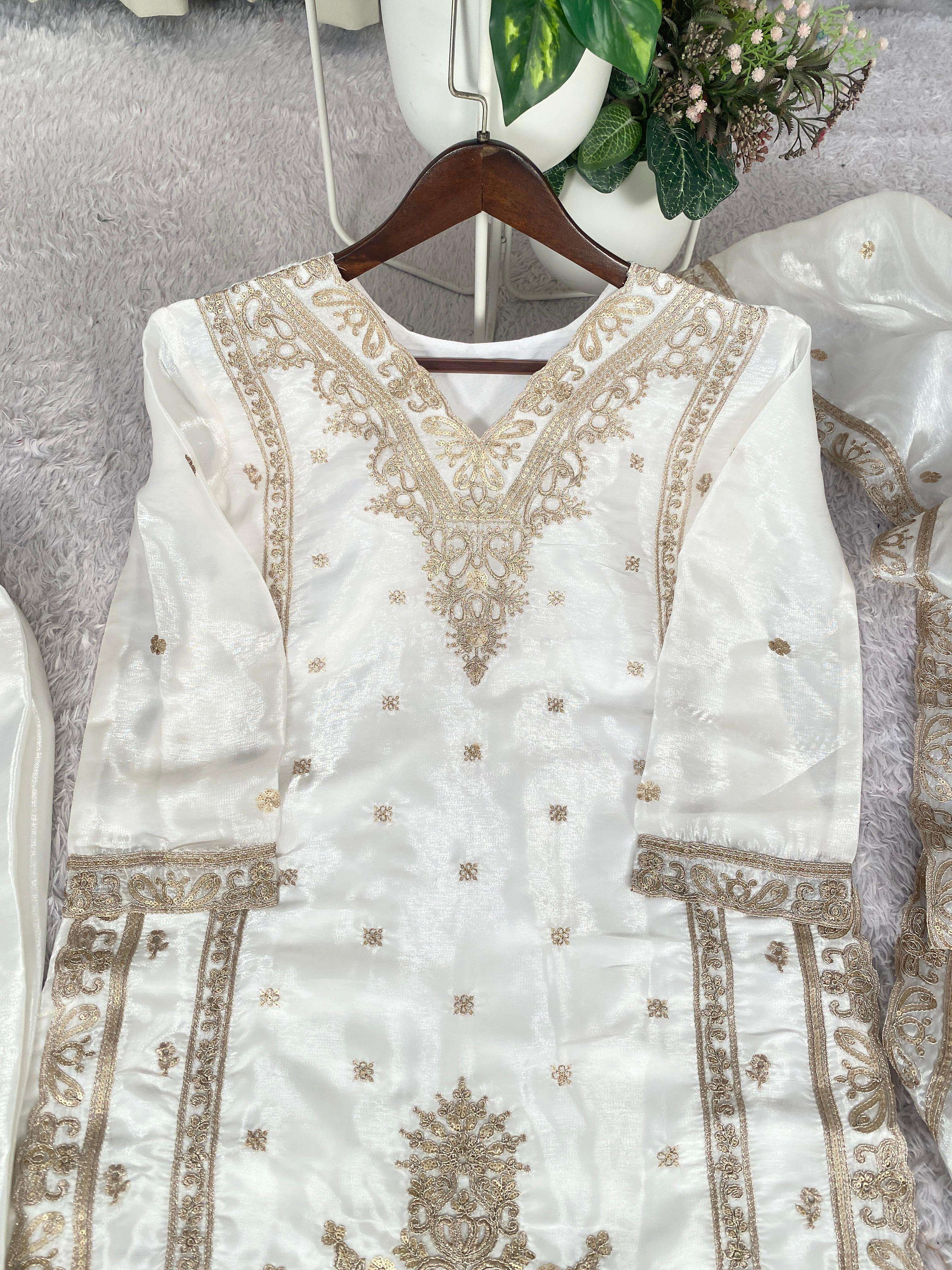 BE 444 HEAVY BEAUTIFUL DESIGNER LOOK LADIES PARTY WEAR SUIT