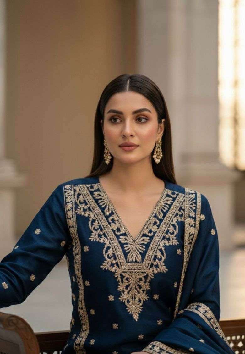 BE 444 HEAVY BEAUTIFUL DESIGNER LOOK LADIES PARTY WEAR SUIT