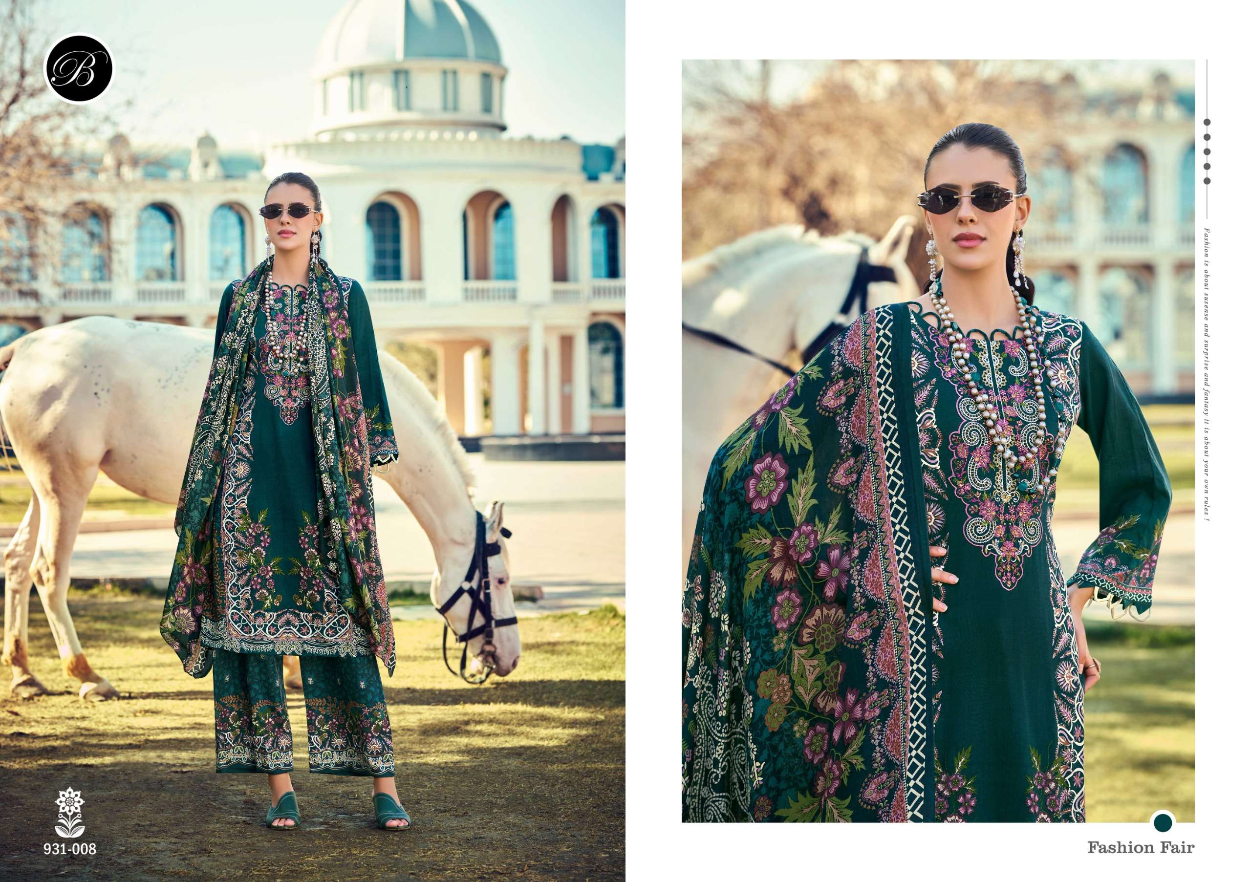 BELLIZA DESIGNER STUDIO DILKHUSH VOL 2 VISCOSE DIGITAL PRINT WITH FANCY WORK SUIT