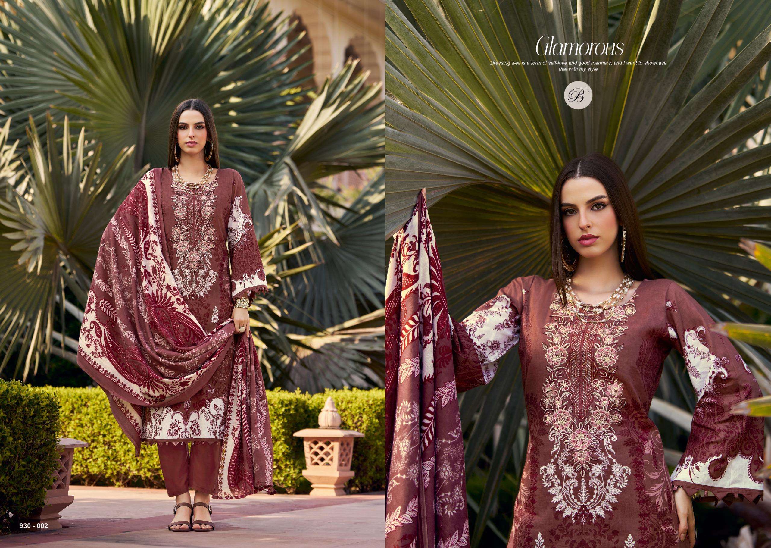 BELLIZA DESIGNER STUDIO NAIRA VOL 126 COTTON DIGITAL PRINT WITH FANCY WORK SUIT