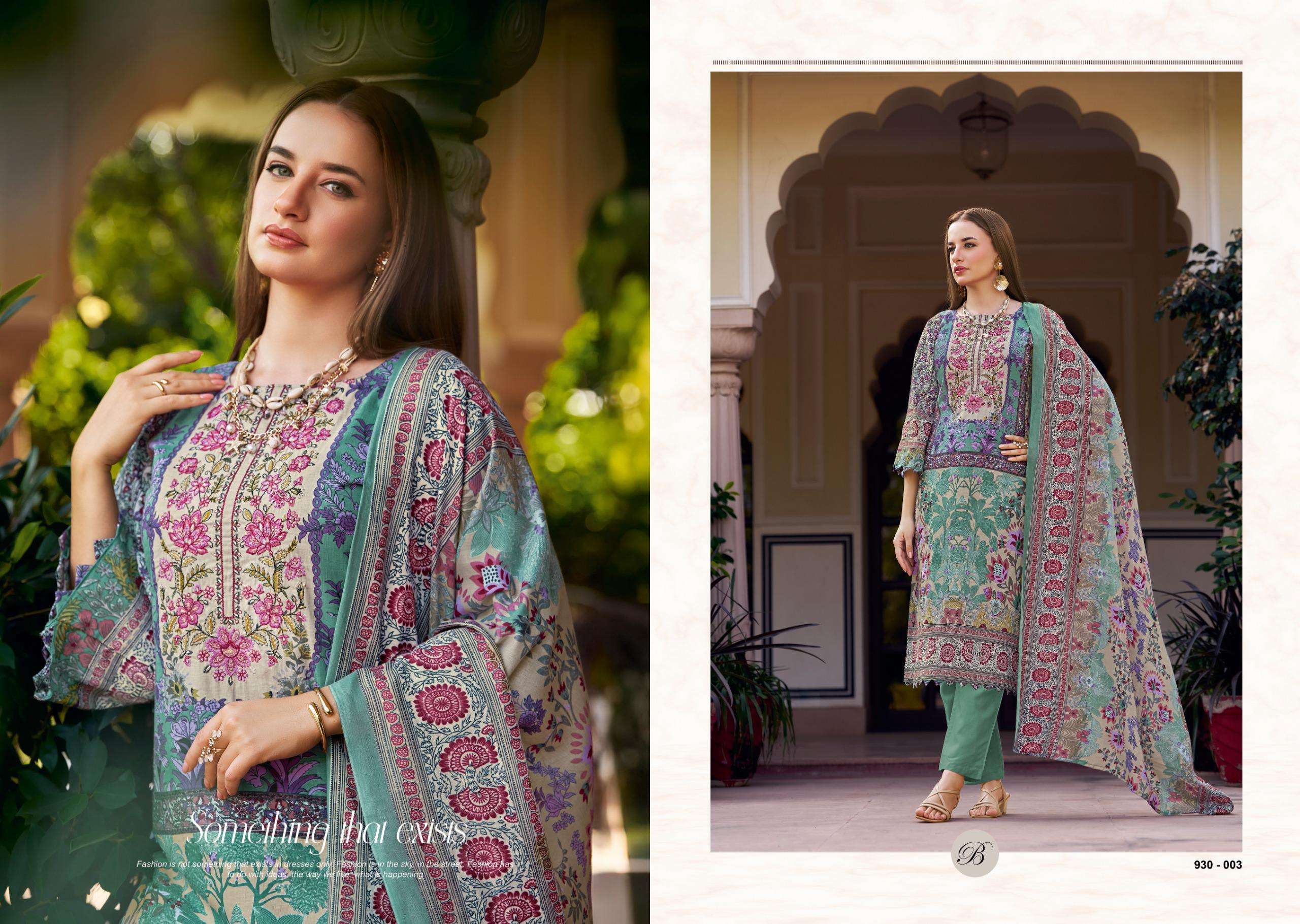 BELLIZA DESIGNER STUDIO NAIRA VOL 126 COTTON DIGITAL PRINT WITH FANCY WORK SUIT