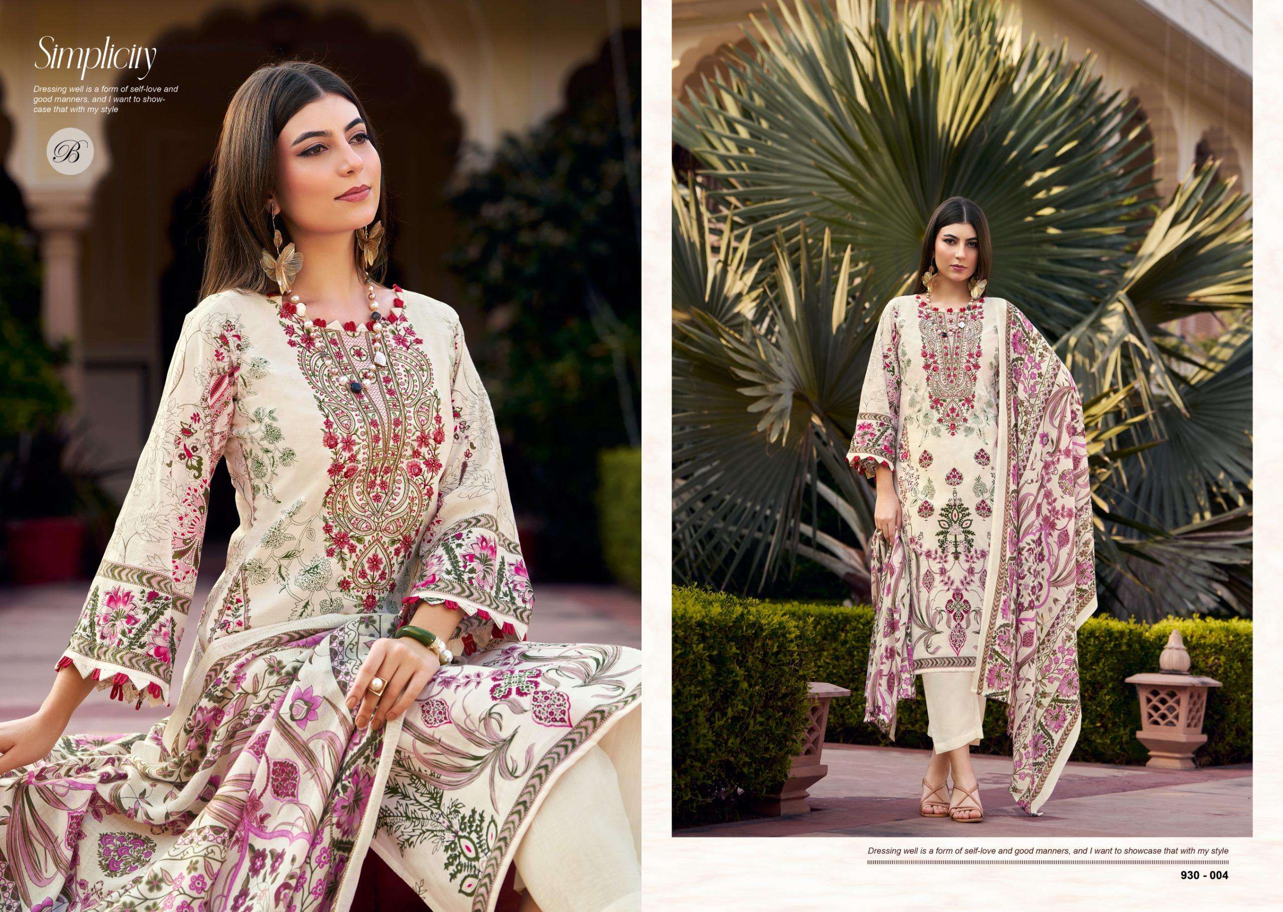 BELLIZA DESIGNER STUDIO NAIRA VOL 126 COTTON DIGITAL PRINT WITH FANCY WORK SUIT