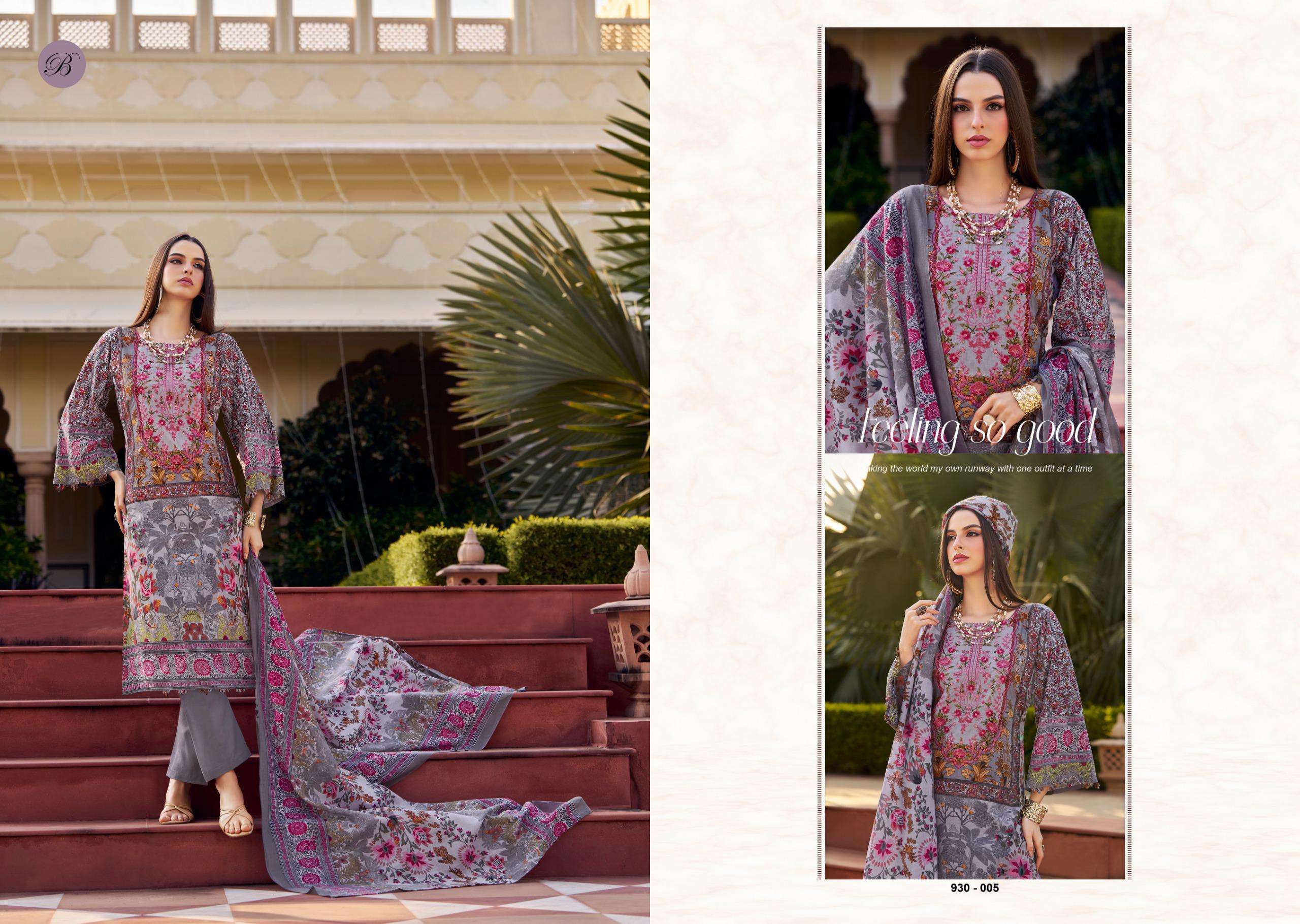 BELLIZA DESIGNER STUDIO NAIRA VOL 126 COTTON DIGITAL PRINT WITH FANCY WORK SUIT