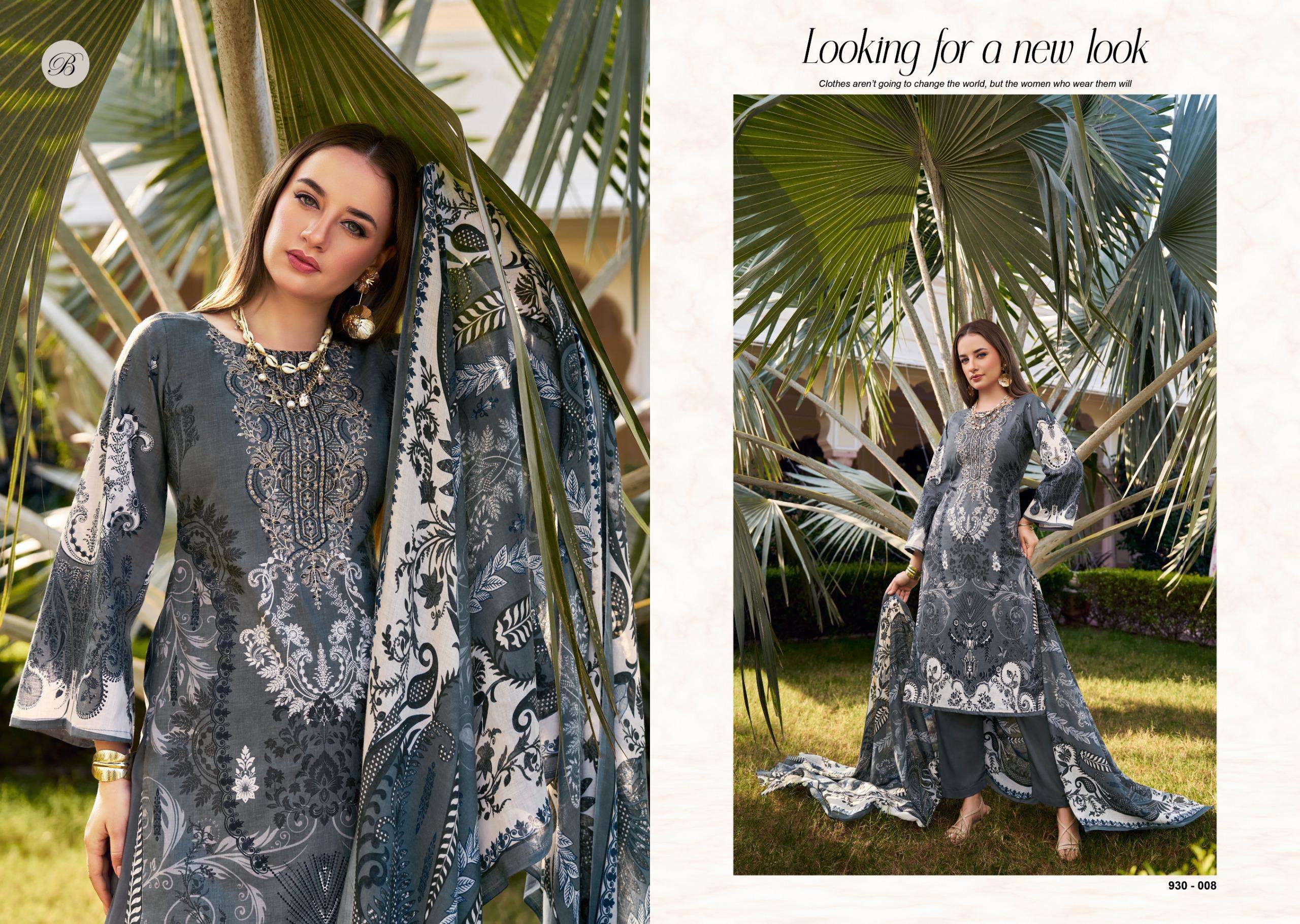 BELLIZA DESIGNER STUDIO NAIRA VOL 126 COTTON DIGITAL PRINT WITH FANCY WORK SUIT