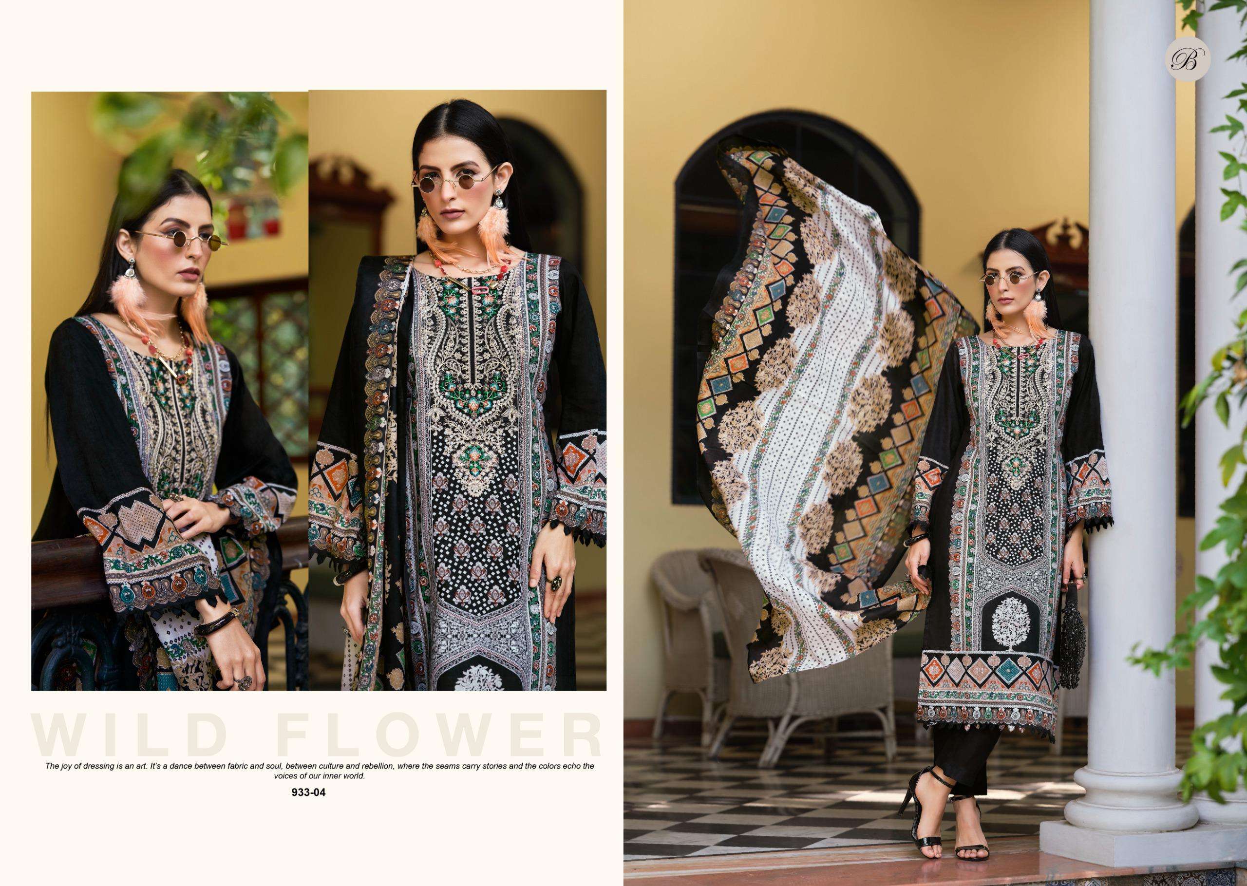 BELLIZA DESIGNER STUDIO NAIRA VOL 127 COTTON DIGITAL PRINTS WITH FANCY WORK SUIT