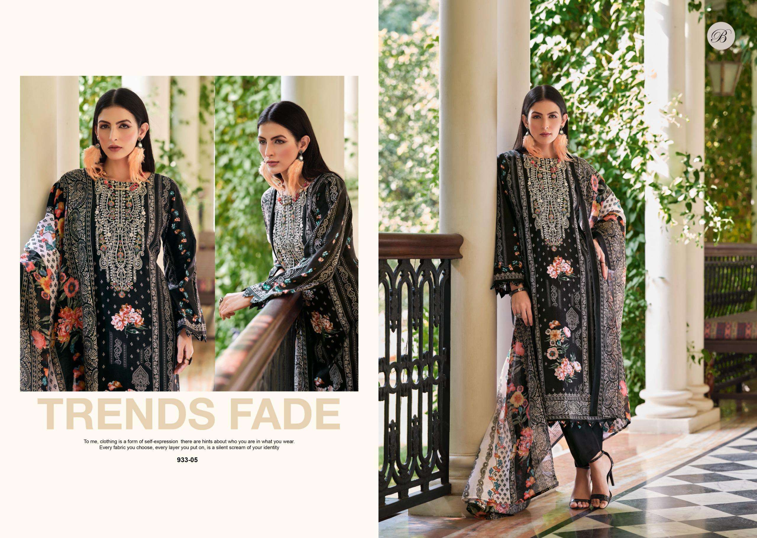 BELLIZA DESIGNER STUDIO NAIRA VOL 127 COTTON DIGITAL PRINTS WITH FANCY WORK SUIT