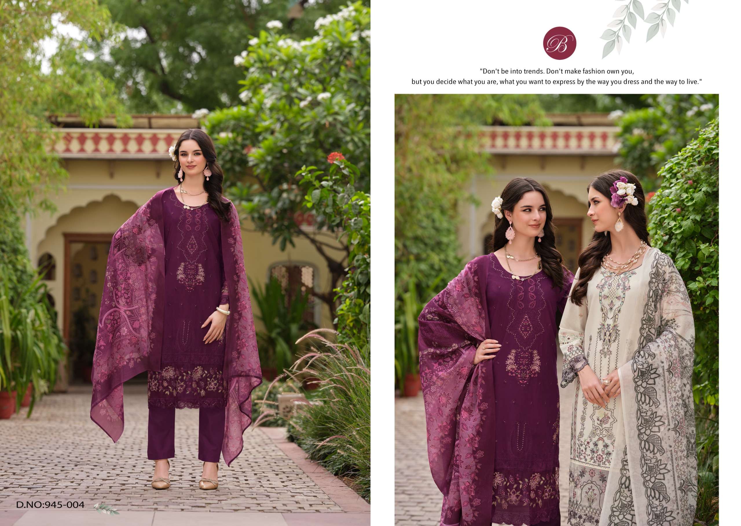 BELLIZA DESIGNER STUDIO OMBRE VOL 2 LAWN COTTON FANCY EMBROIDERY WORK SUIT