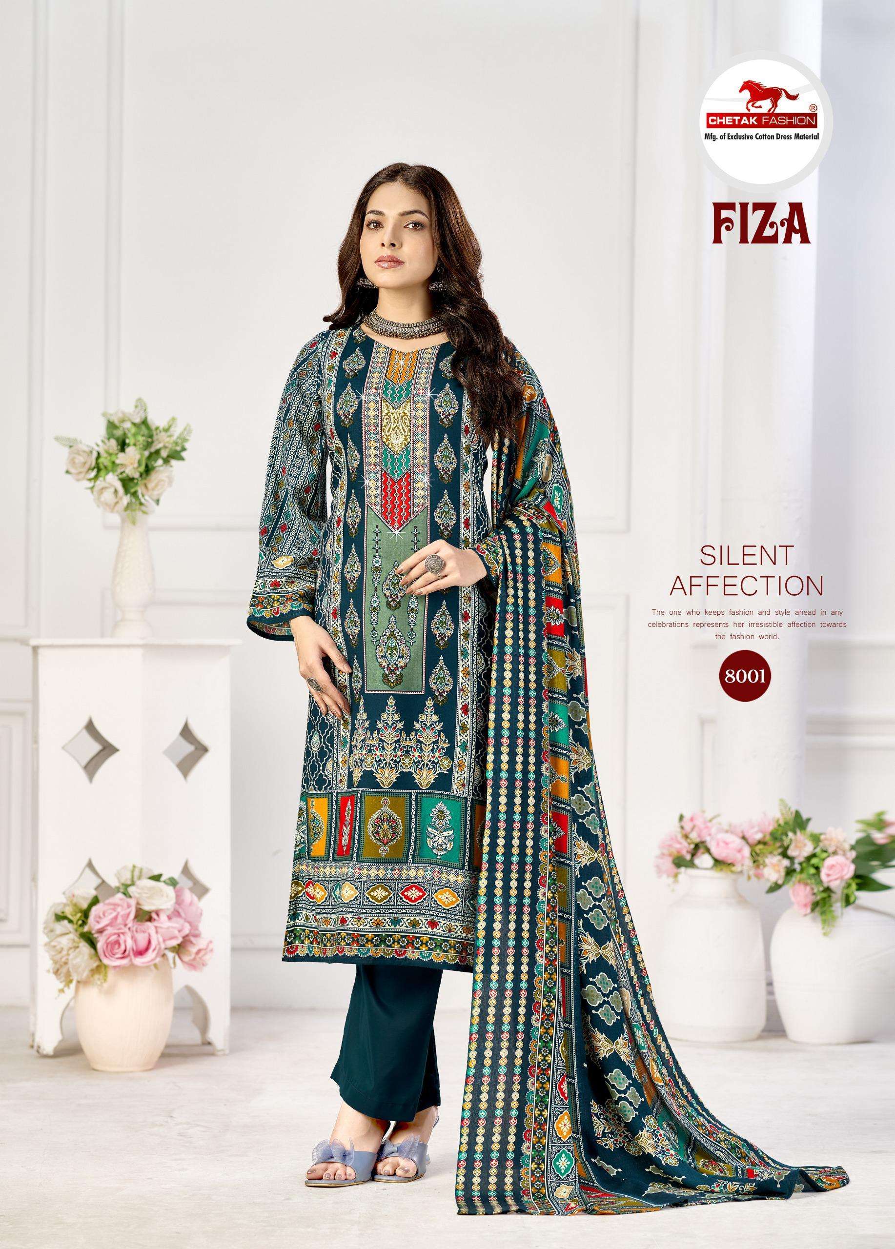 CHETAK FASHION FIZA VOL 8 RAYON PRINT WITH FANCY SWAROVSKI WORK SUIT