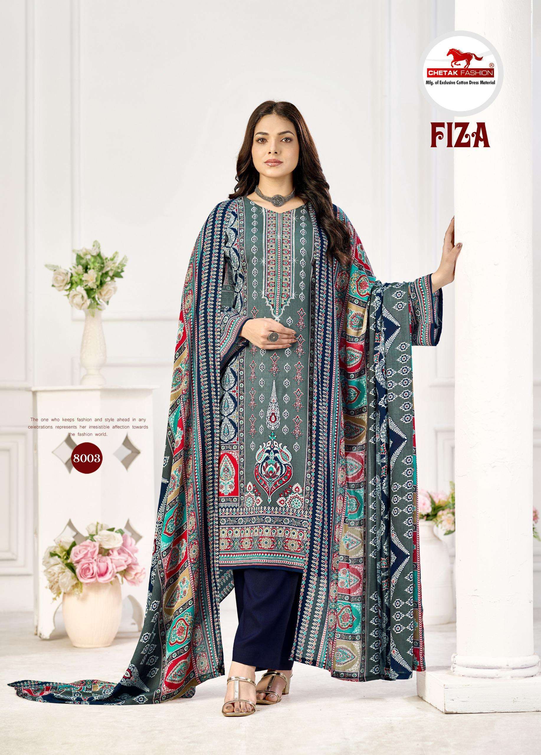 CHETAK FASHION FIZA VOL 8 RAYON PRINT WITH FANCY SWAROVSKI WORK SUIT