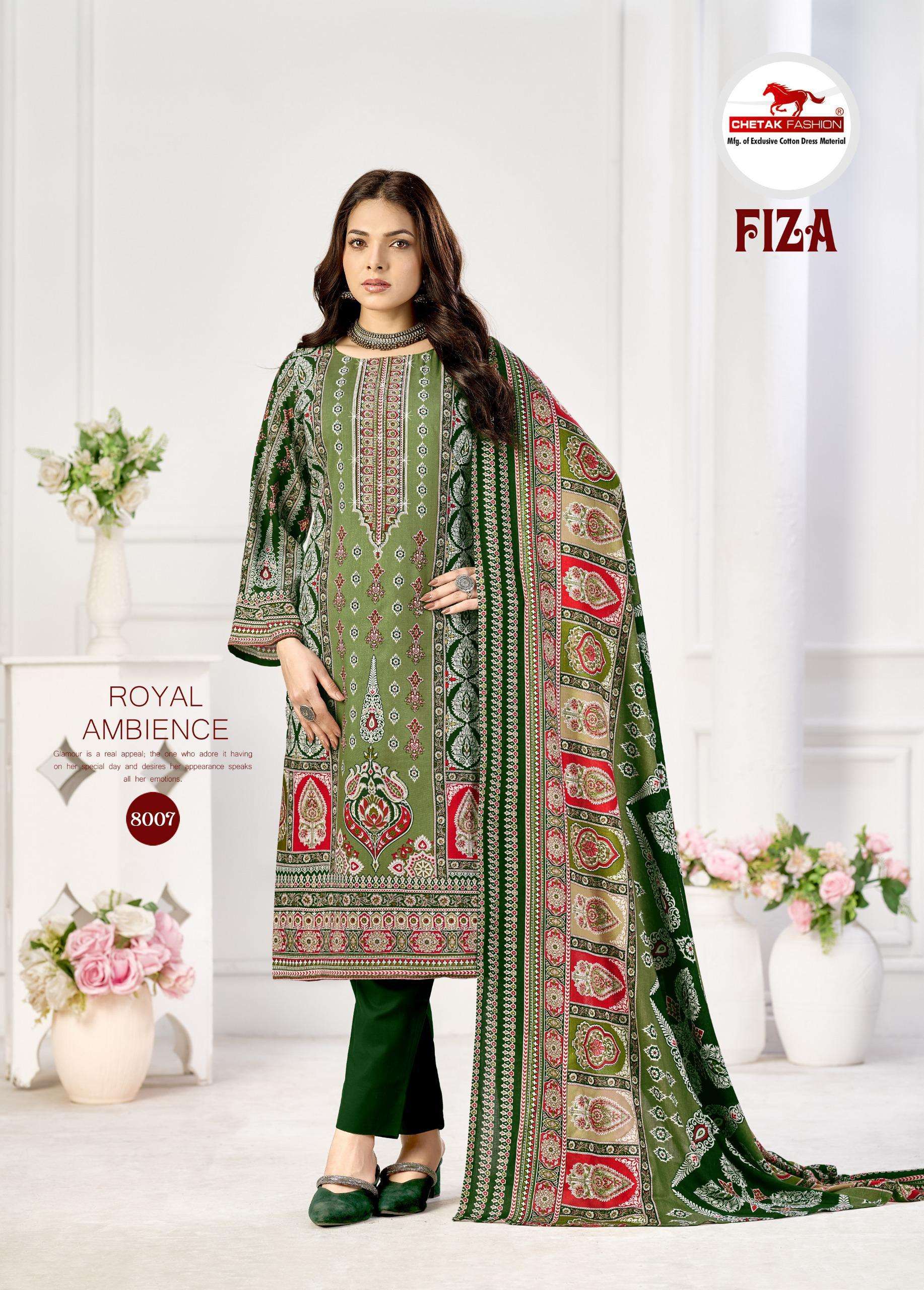 CHETAK FASHION FIZA VOL 8 RAYON PRINT WITH FANCY SWAROVSKI WORK SUIT