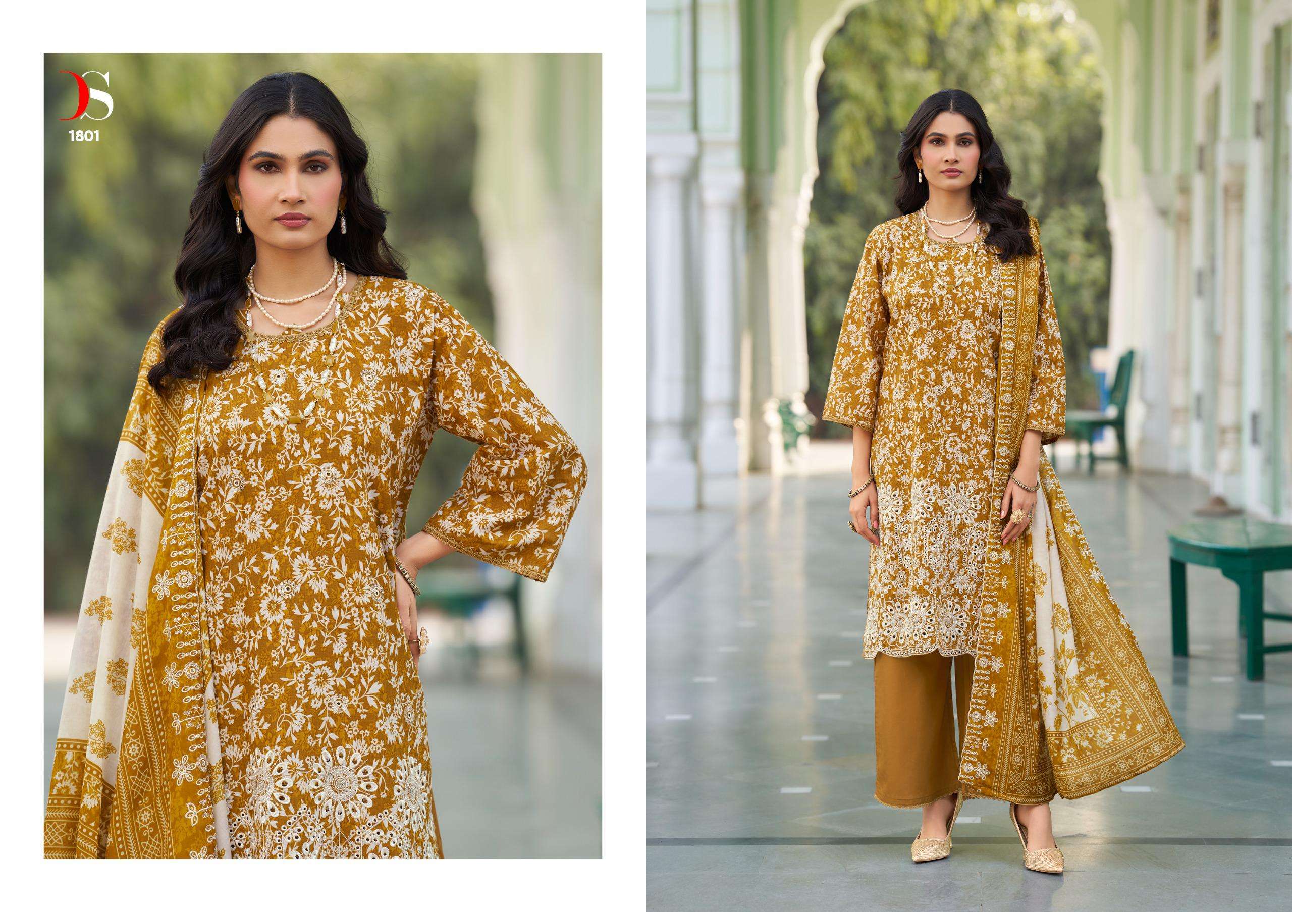 DEEPSY SUITS BIN SAEED LAWN COLLECTION VOL 18 COTTON EMBROIDERY WORKS SUIT