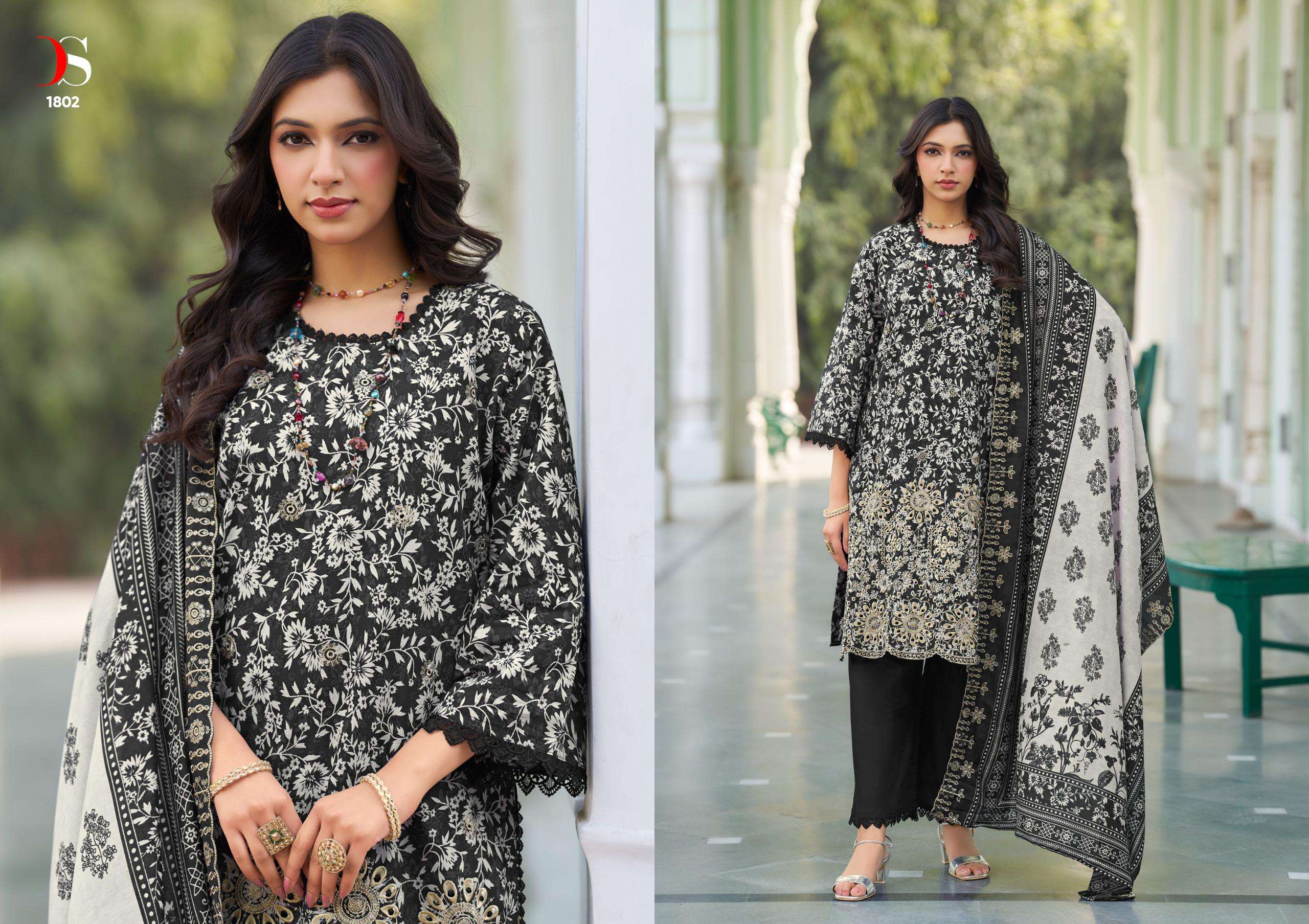 DEEPSY SUITS BIN SAEED LAWN COLLECTION VOL 18 COTTON EMBROIDERY WORKS SUIT