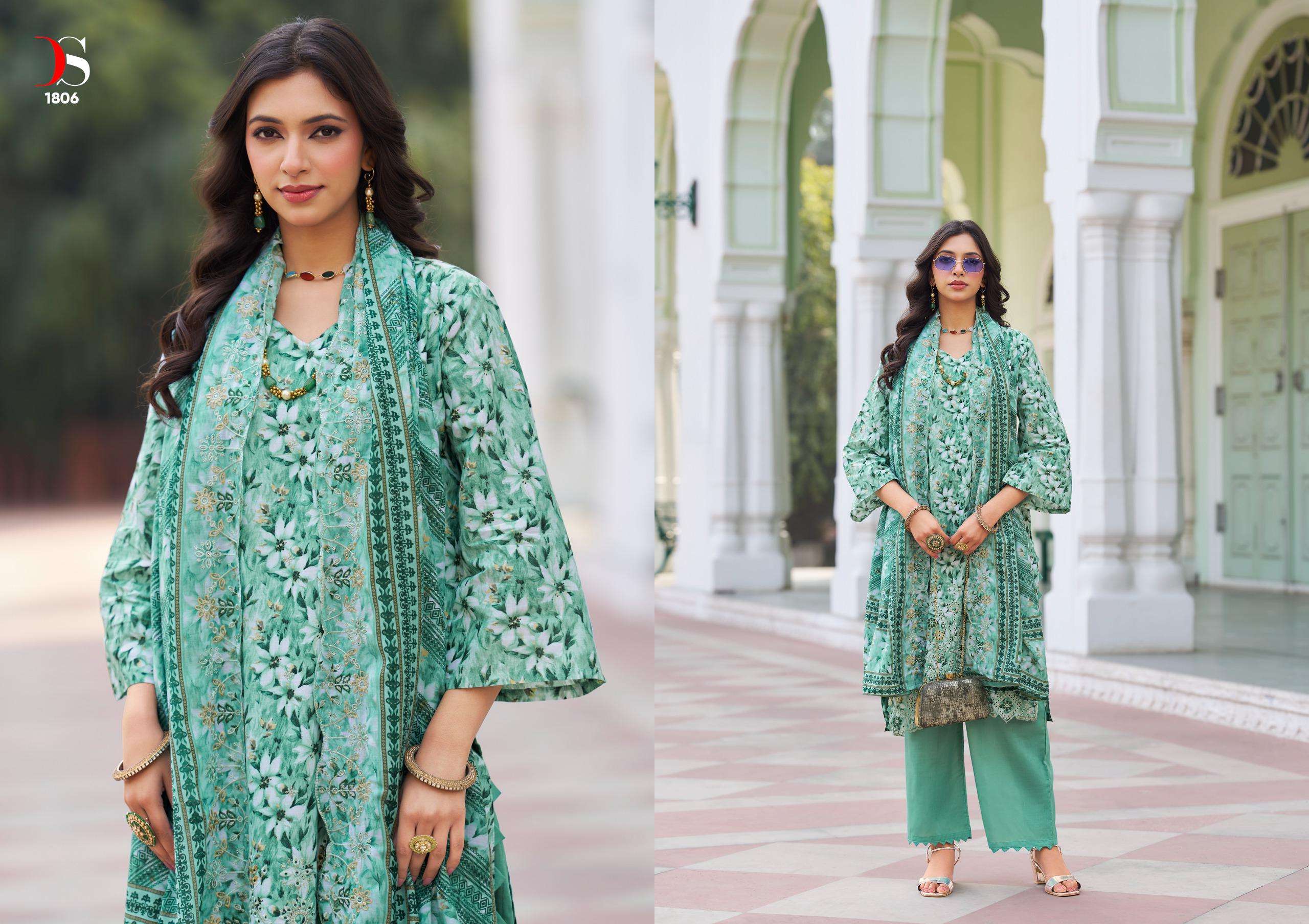 DEEPSY SUITS BIN SAEED LAWN COLLECTION VOL 18 COTTON EMBROIDERY WORKS SUIT