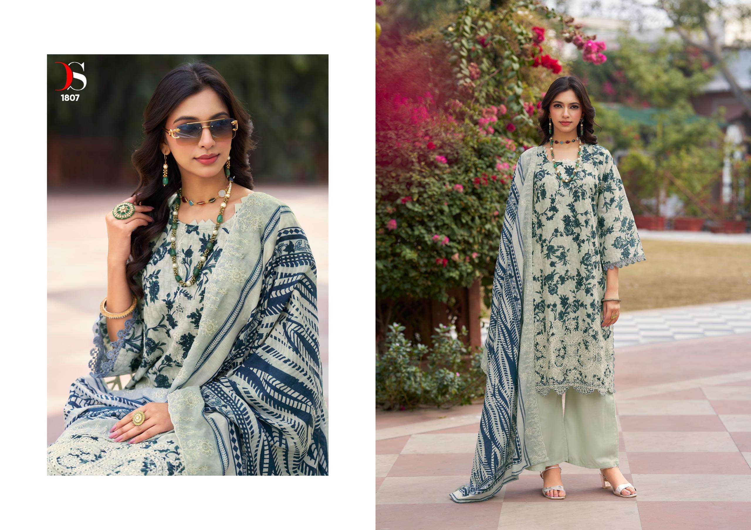 DEEPSY SUITS BIN SAEED LAWN COLLECTION VOL 18 COTTON EMBROIDERY WORKS SUIT