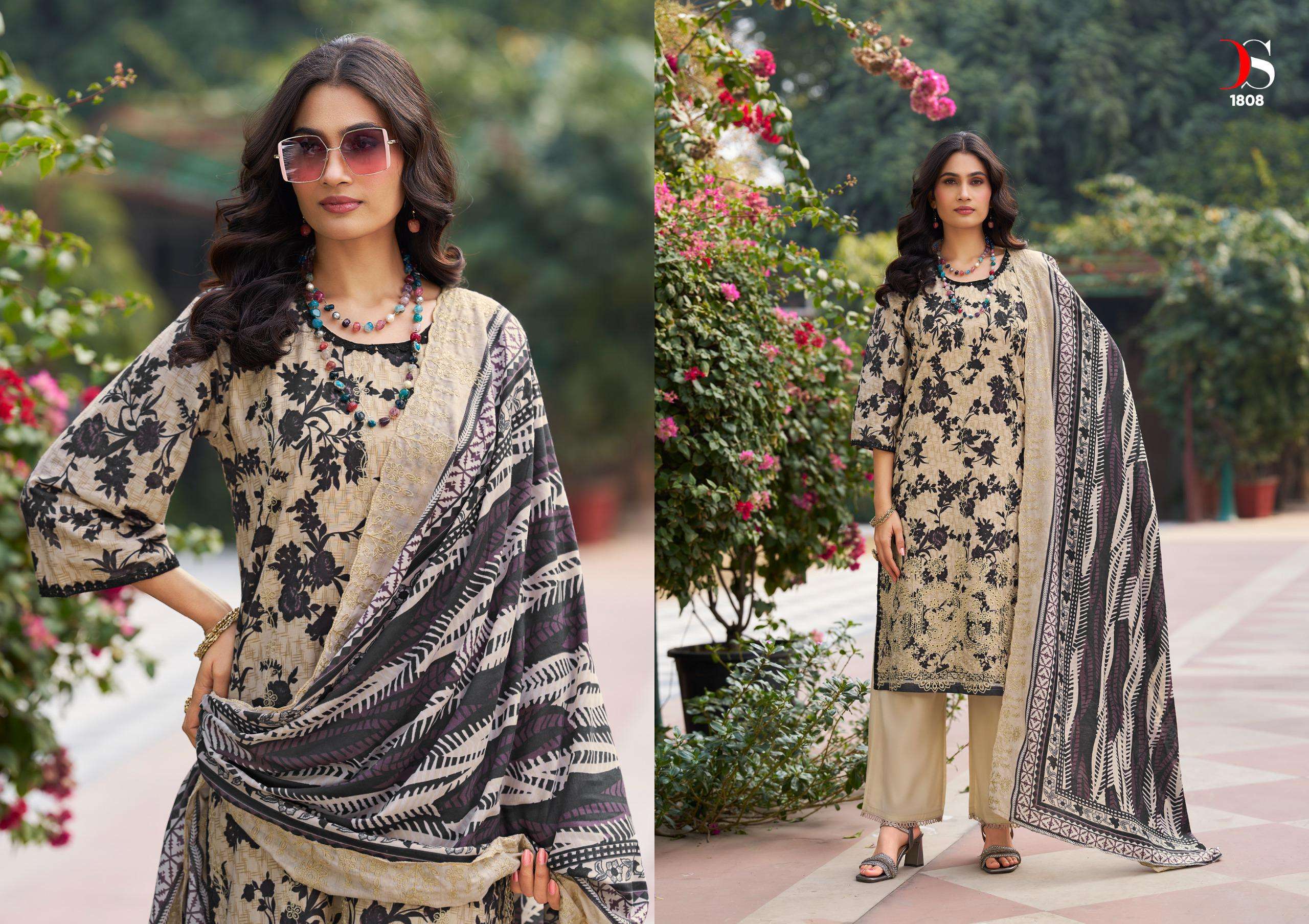 DEEPSY SUITS BIN SAEED LAWN COLLECTION VOL 18 COTTON EMBROIDERY WORKS SUIT