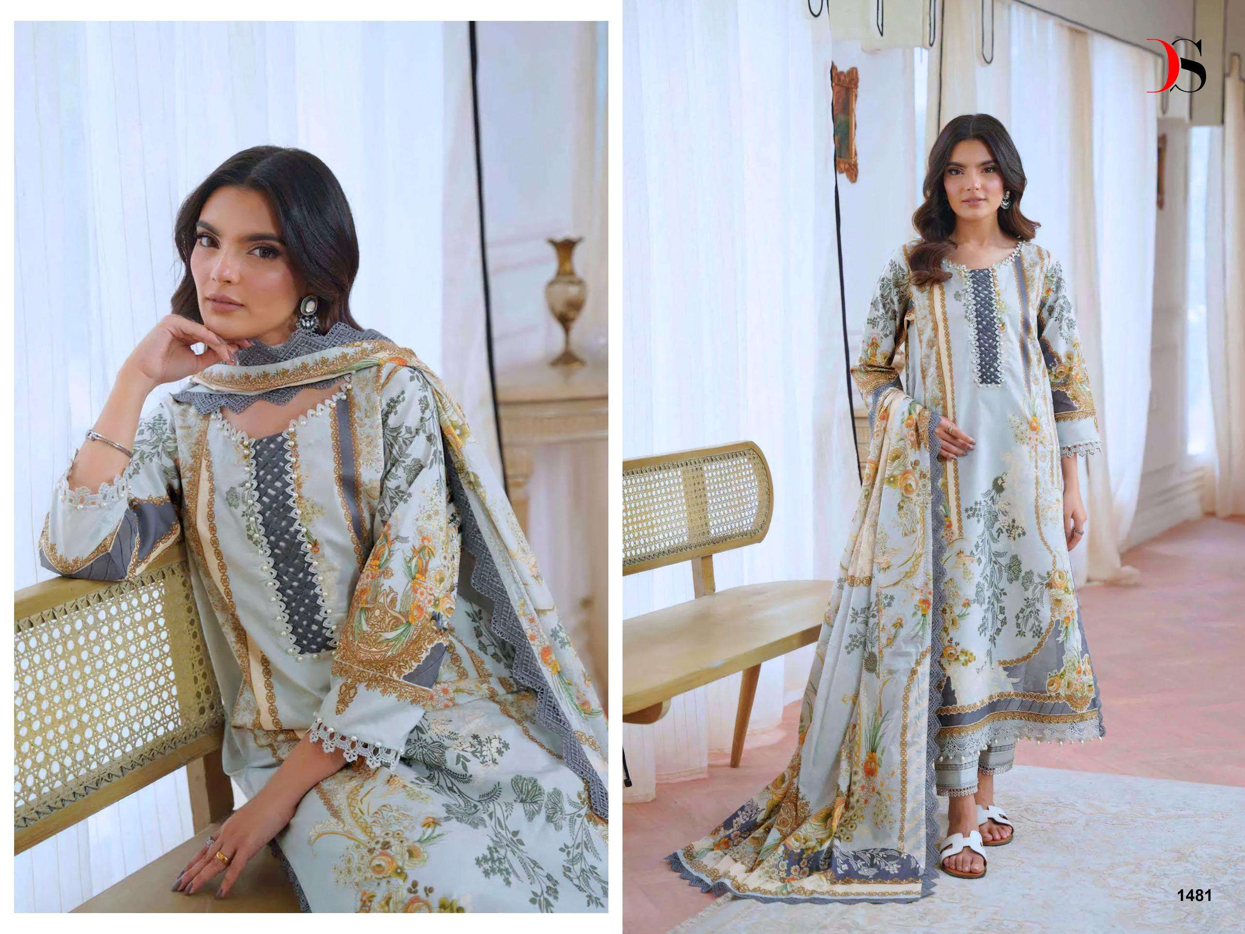 DEEPSY SUITS JADE JAL INSERT COTTON EMBROIDERY WORK SALWAR KAMEEZ