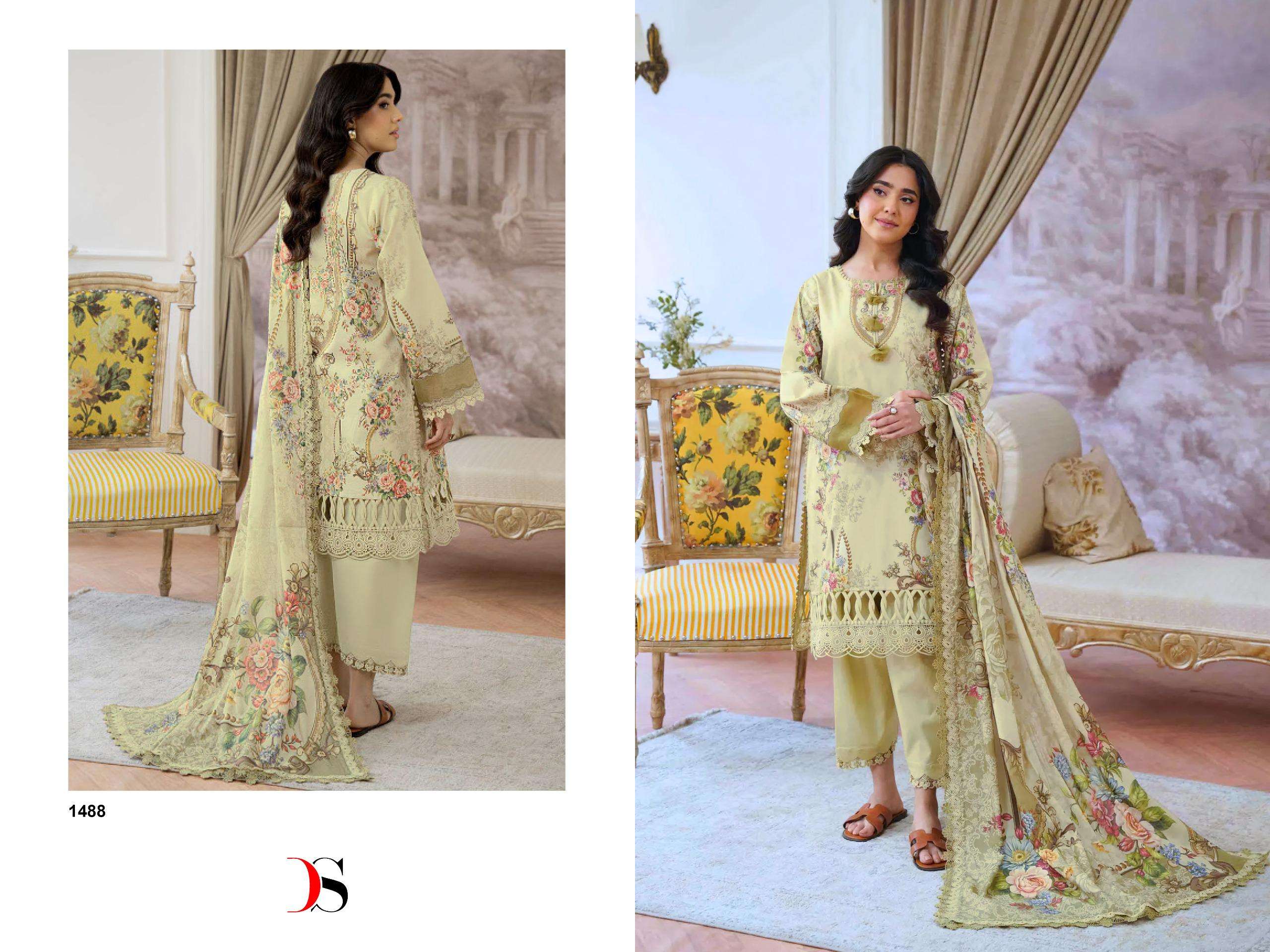DEEPSY SUITS JADE JAL INSERT COTTON EMBROIDERY WORK SALWAR KAMEEZ