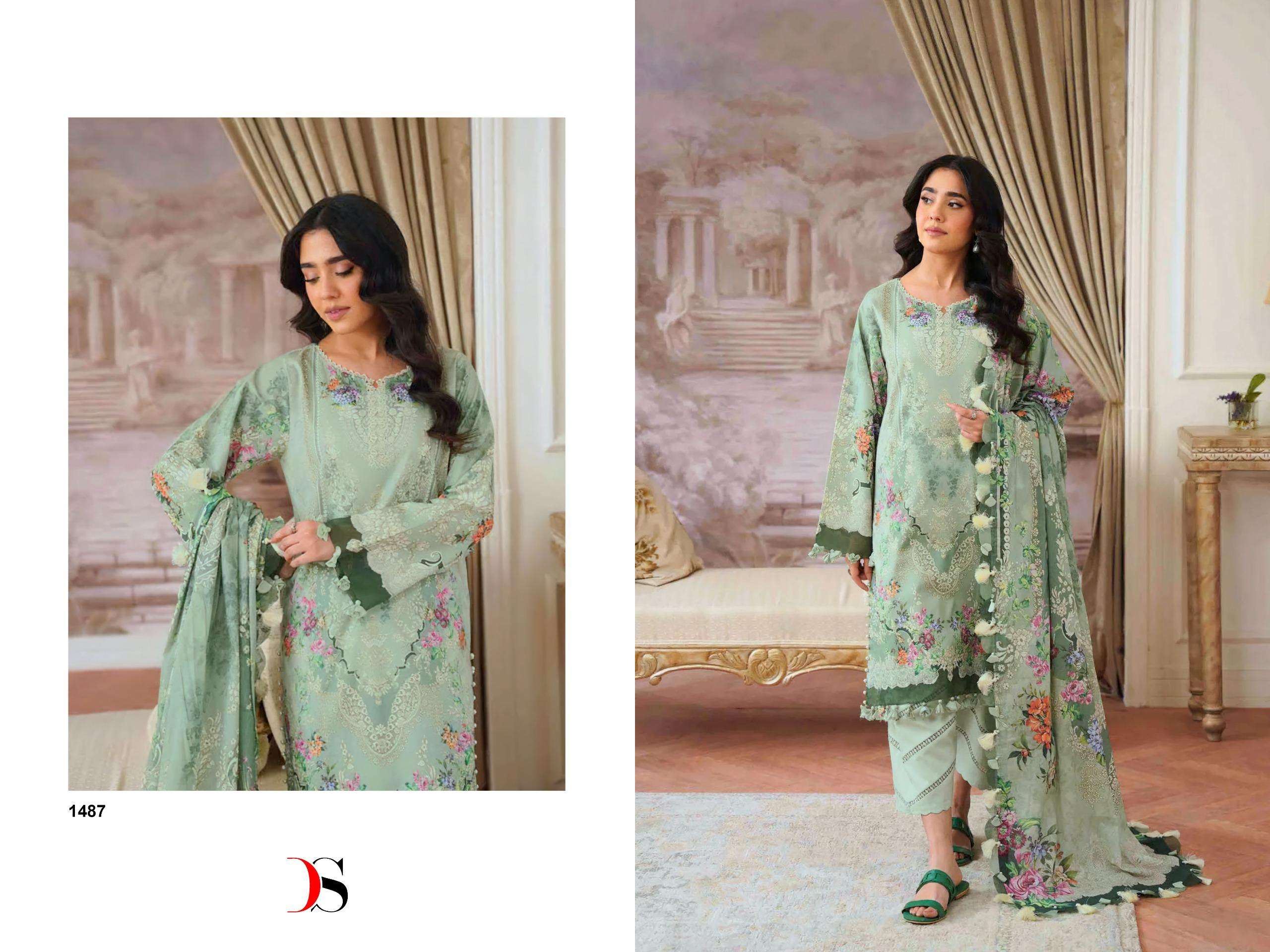 DEEPSY SUITS JADE JAL INSERT COTTON EMBROIDERY WORK SALWAR KAMEEZ