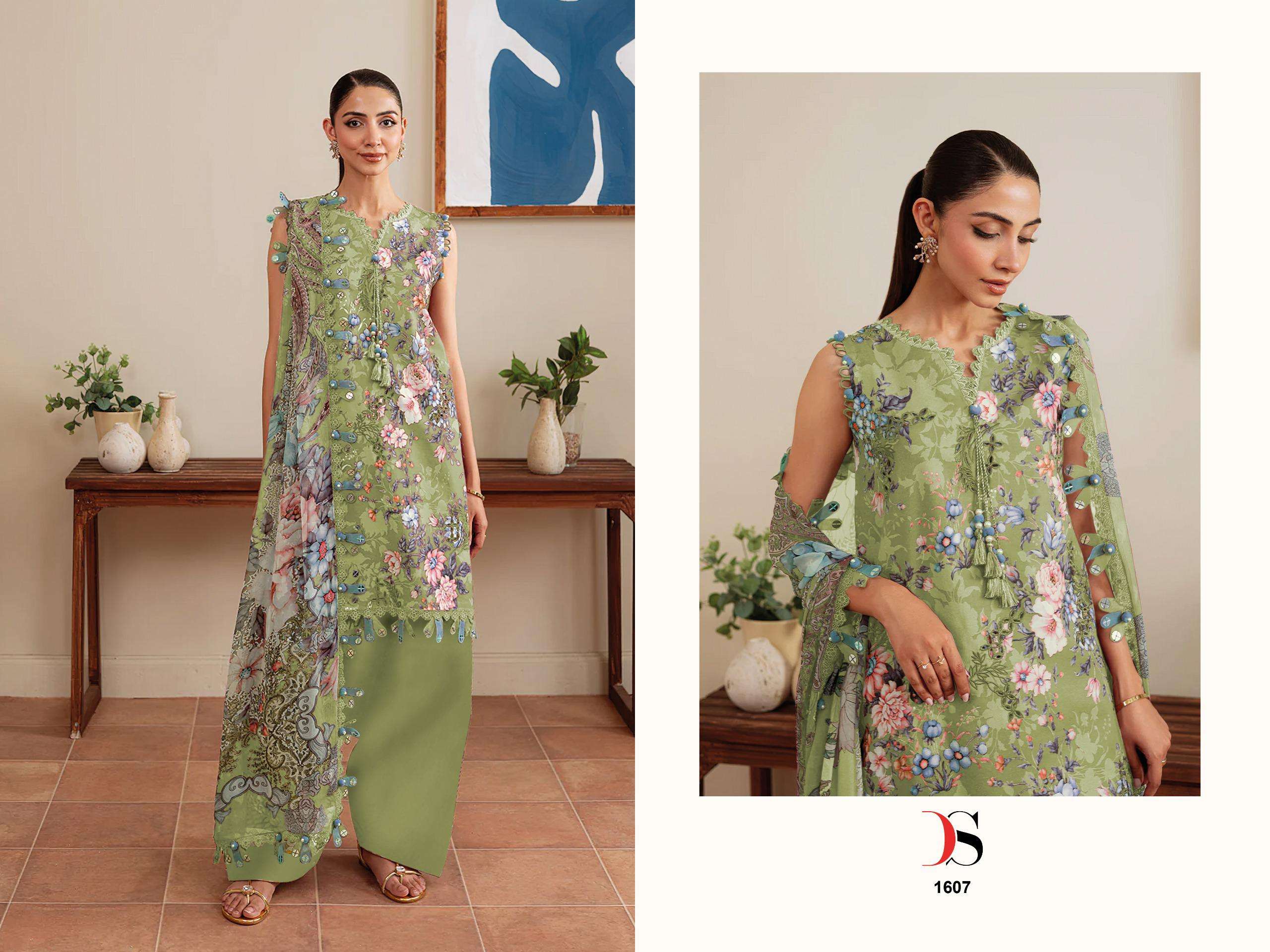 DEEPSY SUITS JADE LUMEA COTTON PATCH EMBROIDERY WORK SALWAR KAMEEZ 