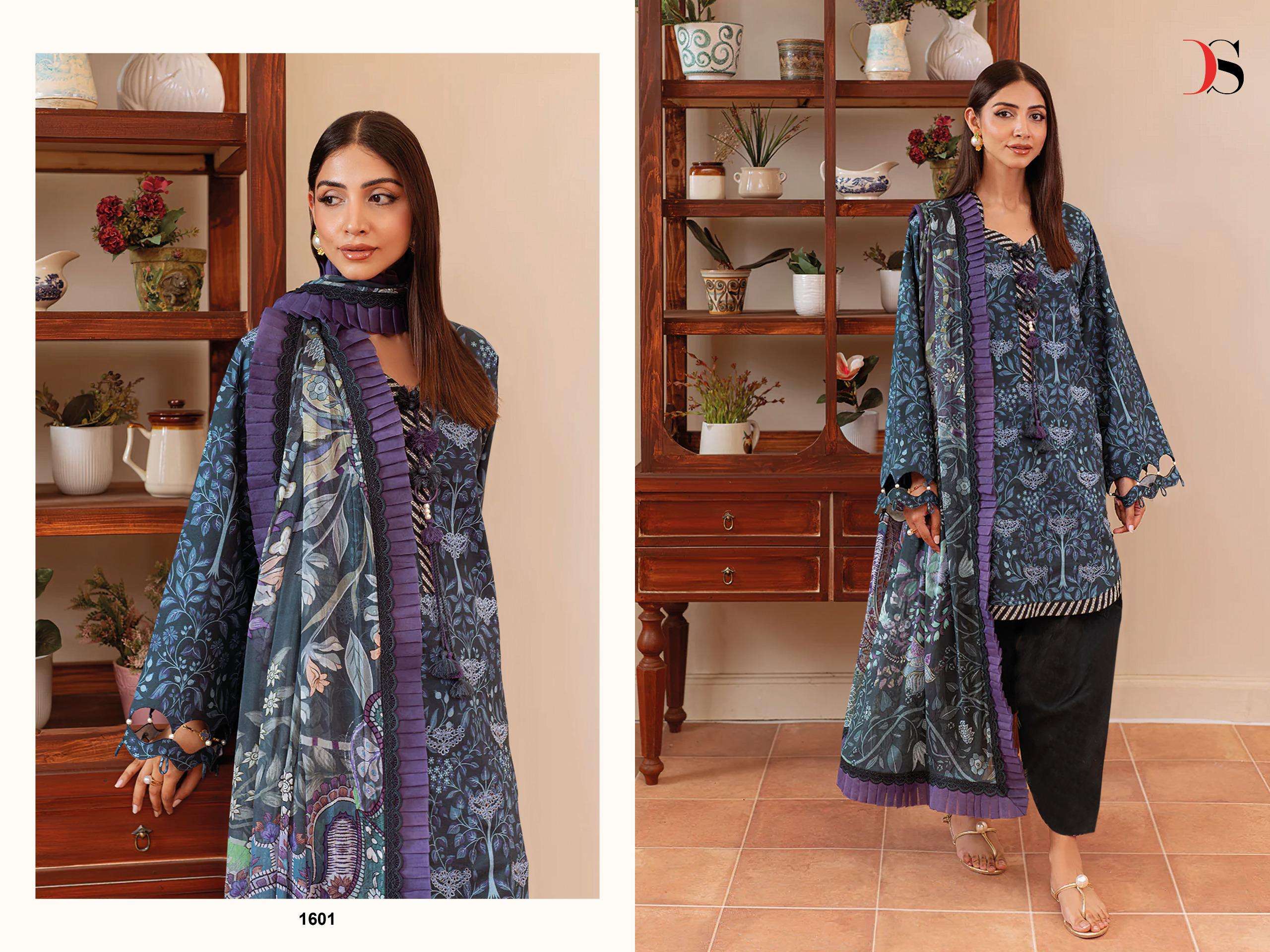 DEEPSY SUITS JADE LUMEA COTTON PATCH EMBROIDERY WORK SALWAR KAMEEZ 