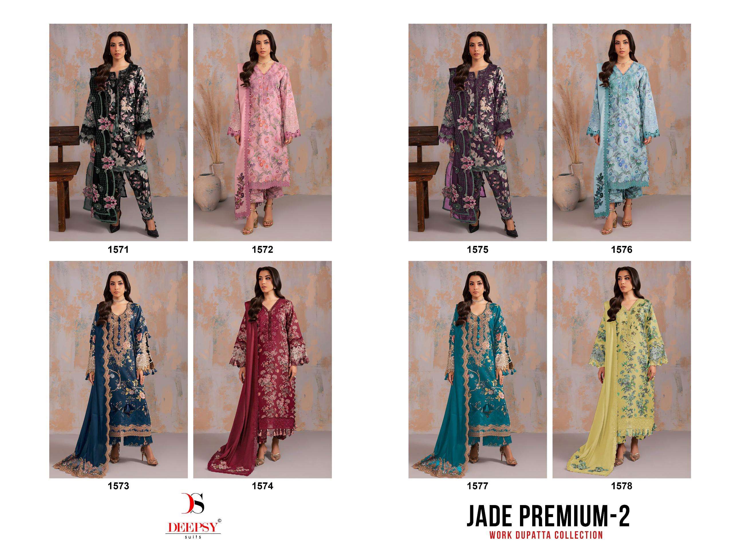 DEEPSY SUITS JADE PREMIUM VOL 2 VISCOSE EMBROIDERY DESIGNER WORK SALWAR KAMEEZ 