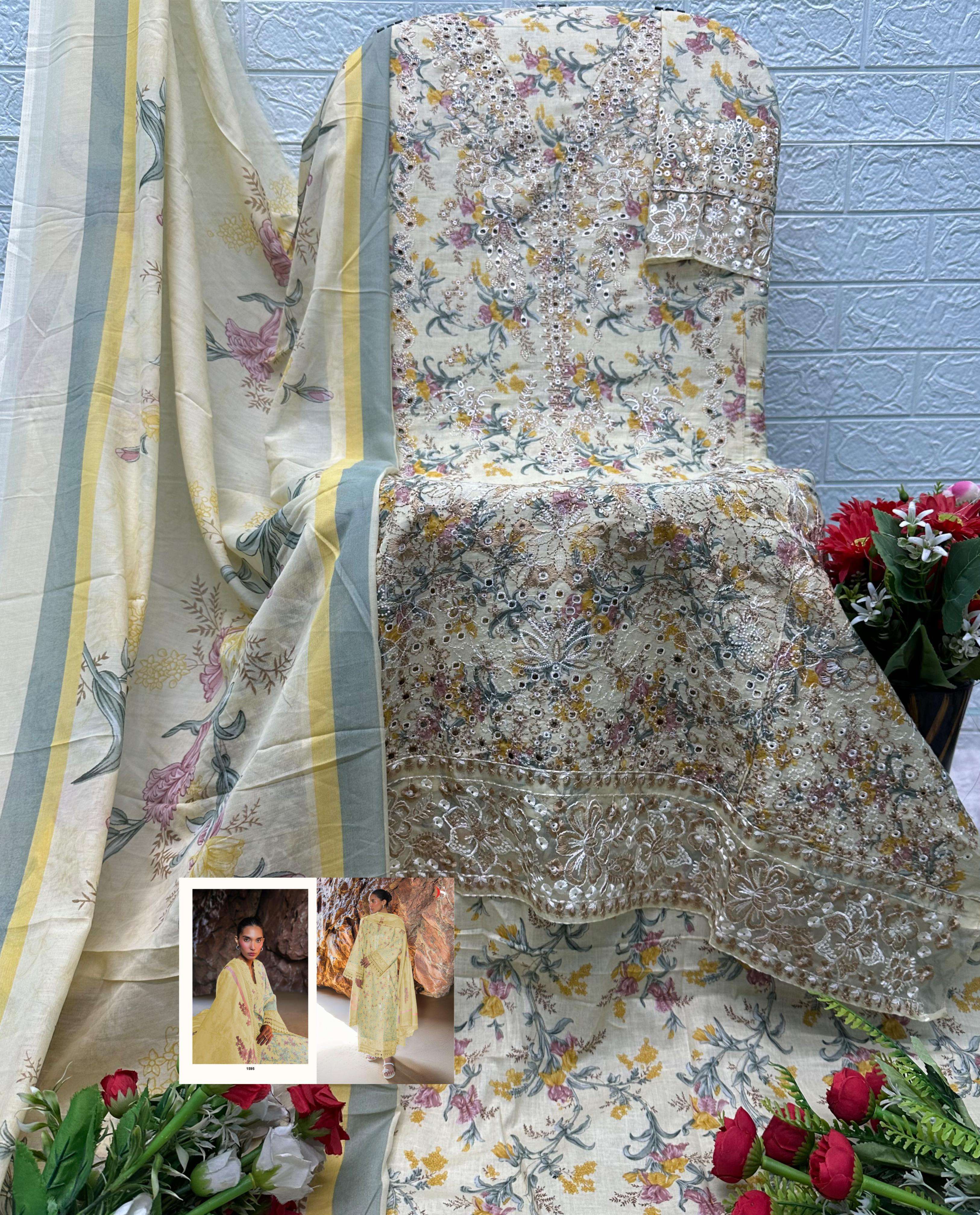 DEEPSY SUITS JADE PREMIUM VOL 3 COTTON EMBROIDERY DESIGNER WORK SALWAR KAMEEZ 