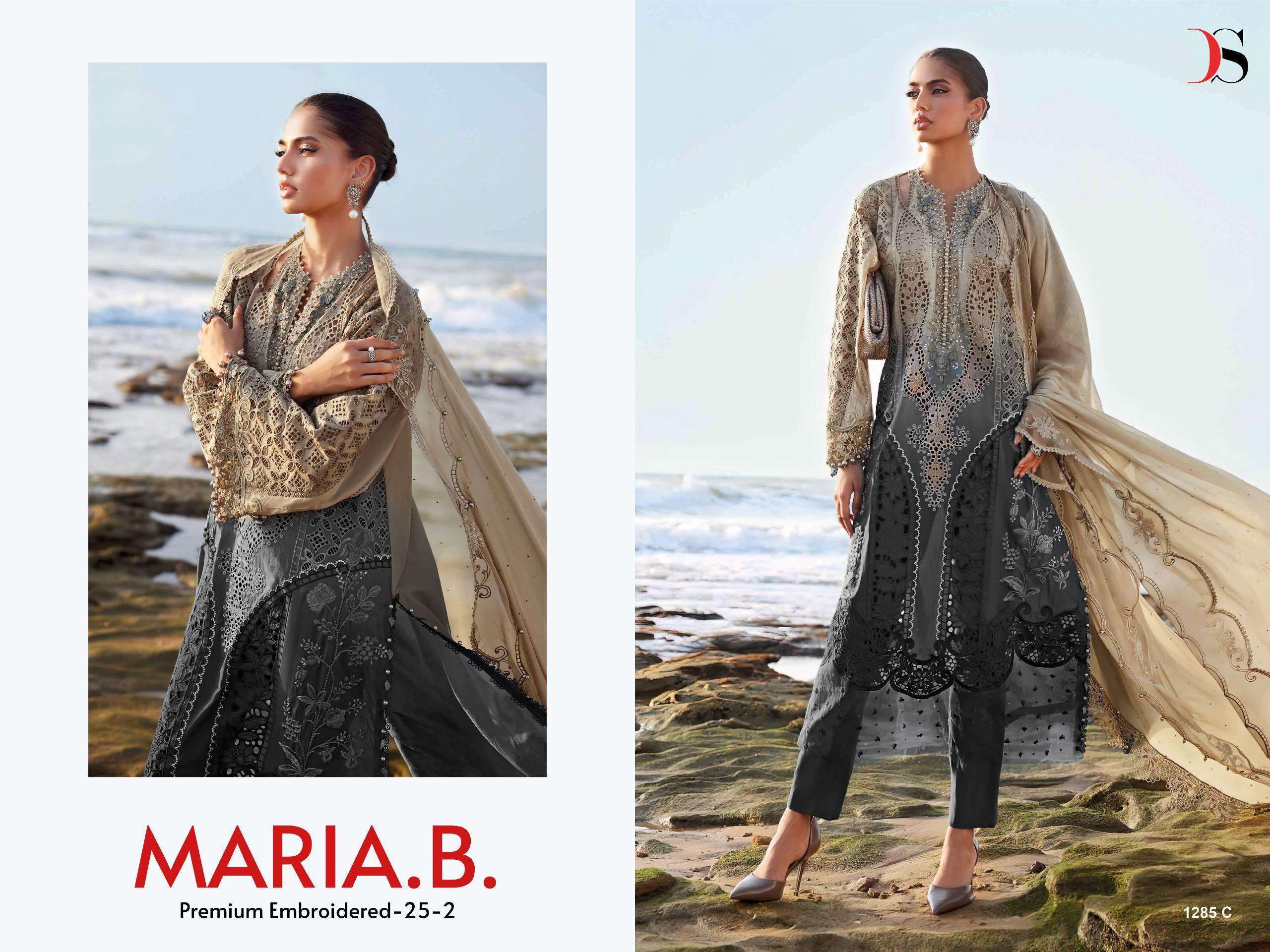 DEEPSY SUITS MARIA B PREMIUM EMBROIDERED 25 VOL 2 HIT DESIGN 1285 