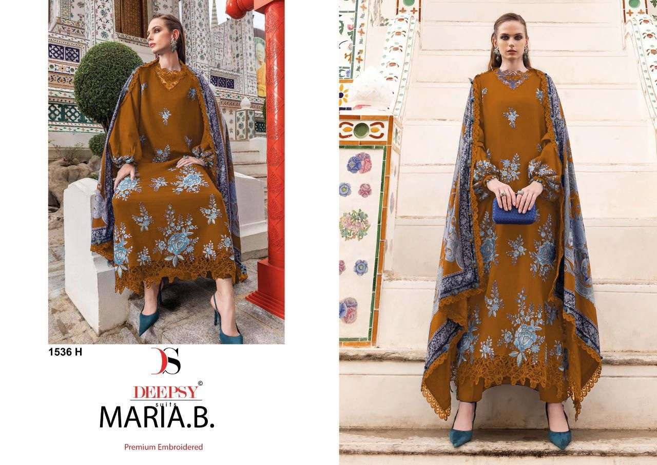 DEEPSY SUITS MARIA B PREMIUM EMBROIDERED RAYON VOL 4 HIT DESIGN 1536